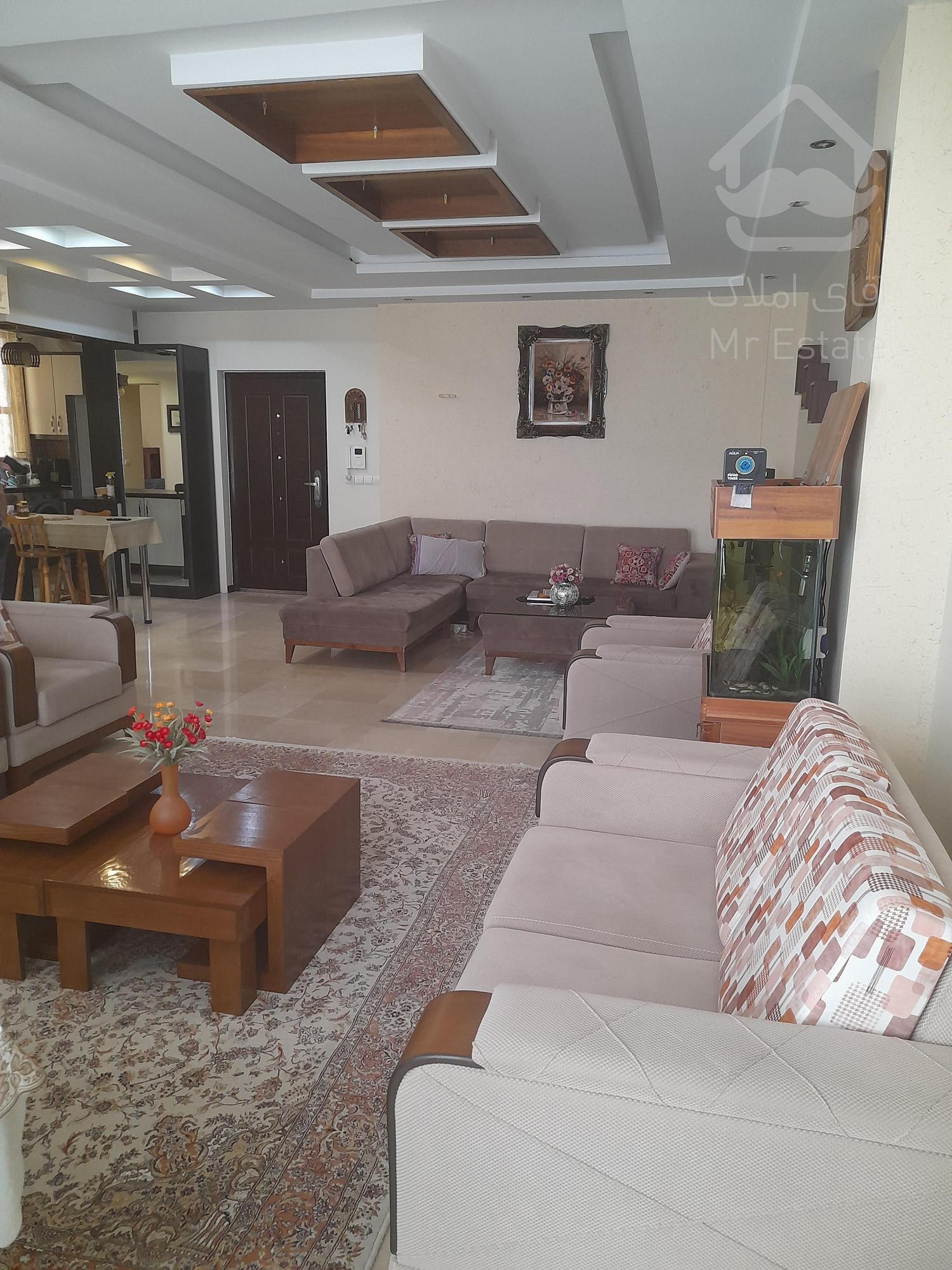 فروش آپارتمان ۱۰۸ متری در شهران جنوبی فول دو خواب سالن پرده خور