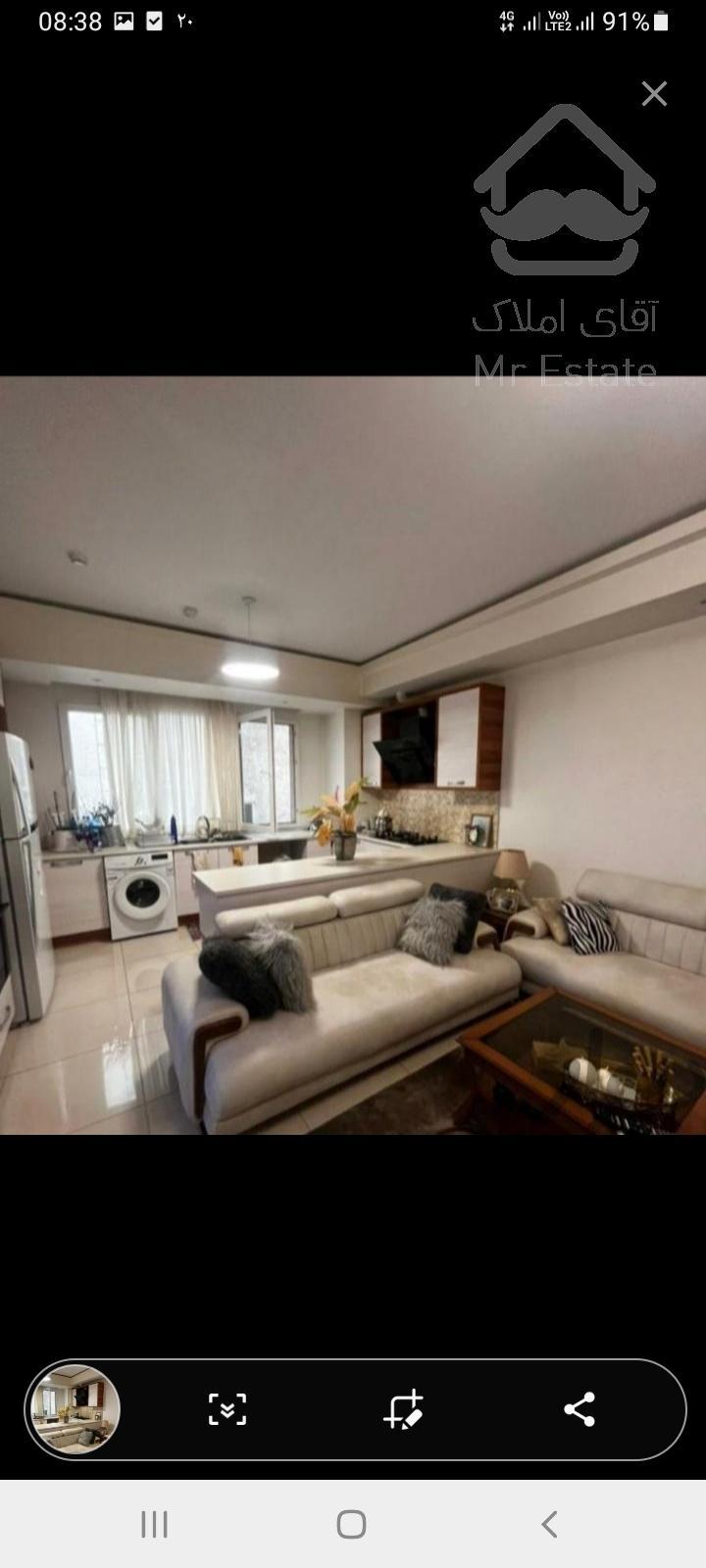 فروش آپارتمان ۹۷ متری در شهران جنوبی فول دو خواب سالن پرده خور