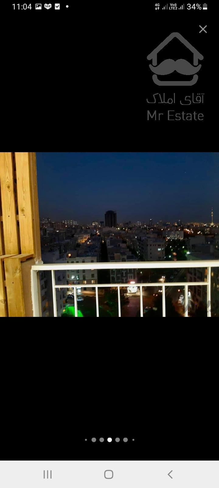 فروش آپارتمان ۹۶ متری در شهران شمالی وسک فول دوخواب سالن پرده خور