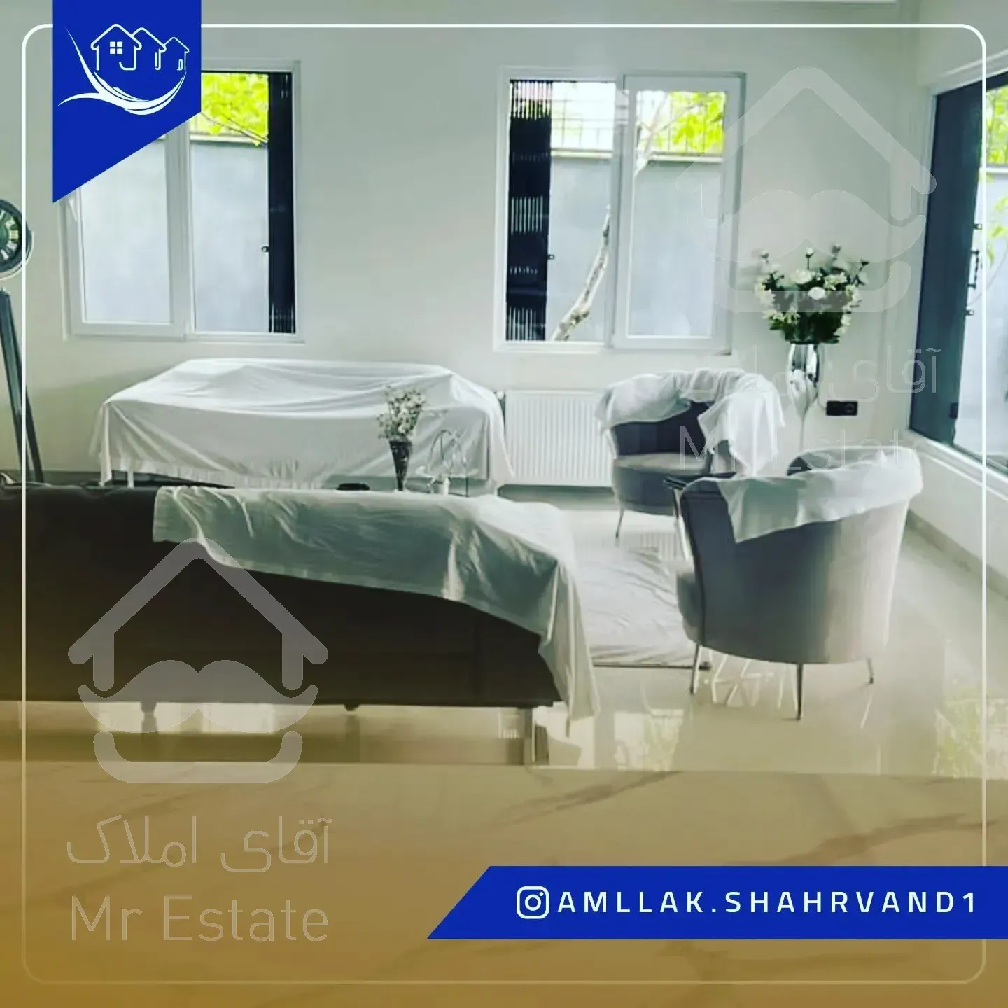 باغ ویلا فلت در روستا آیینه ورزان دماوند با انشعابات