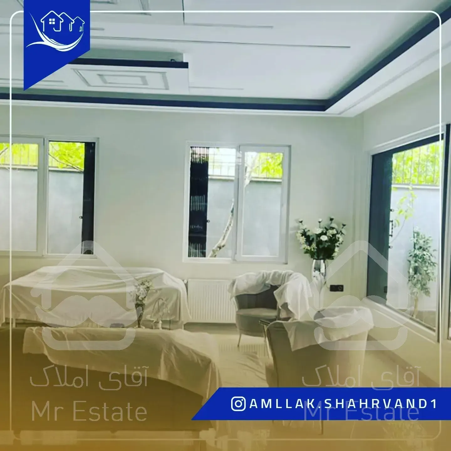 باغ ویلا فلت در روستا آیینه ورزان دماوند با انشعابات