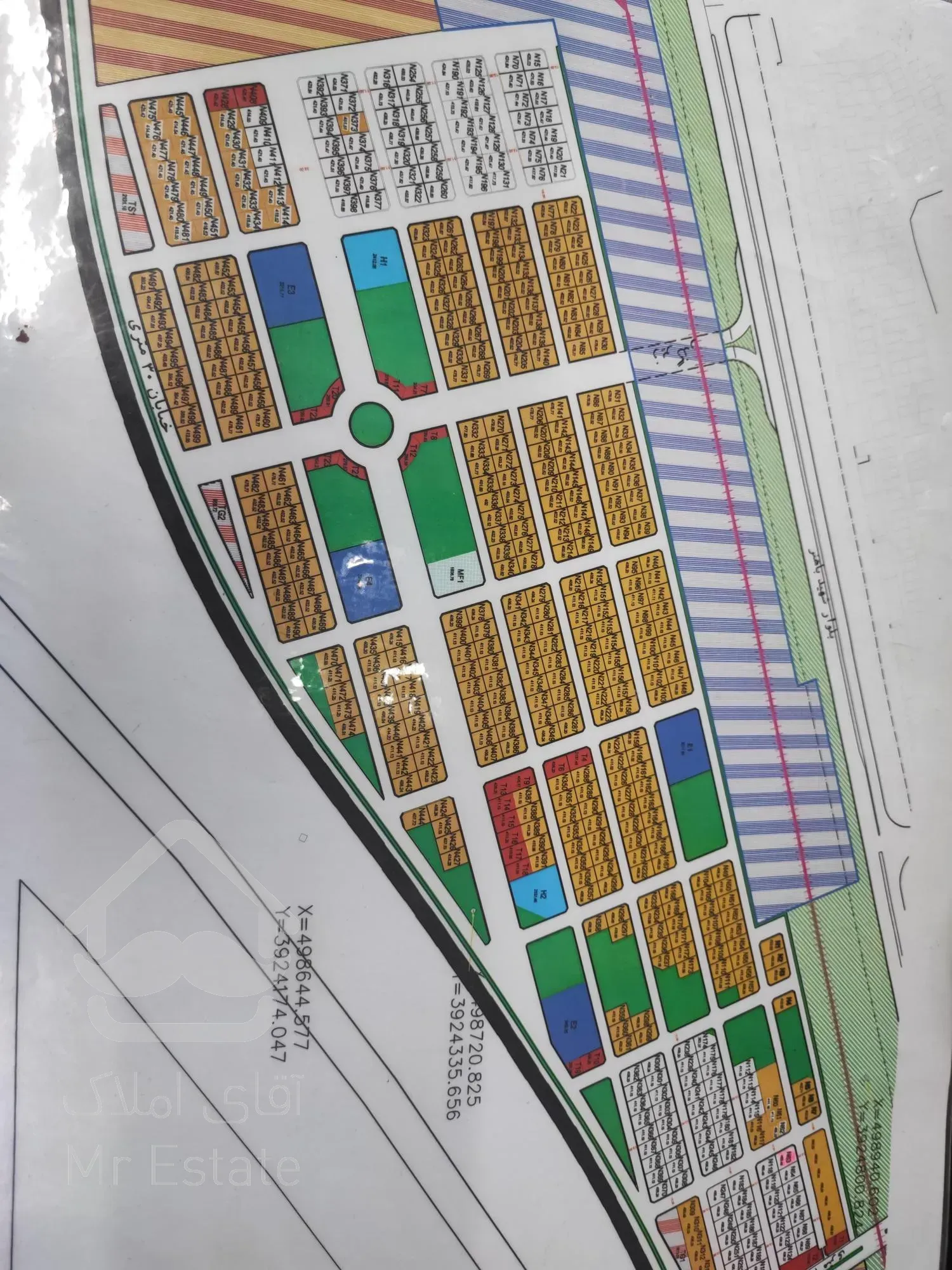 زمین ۴۱۱ متری مسکونی فاز ۱