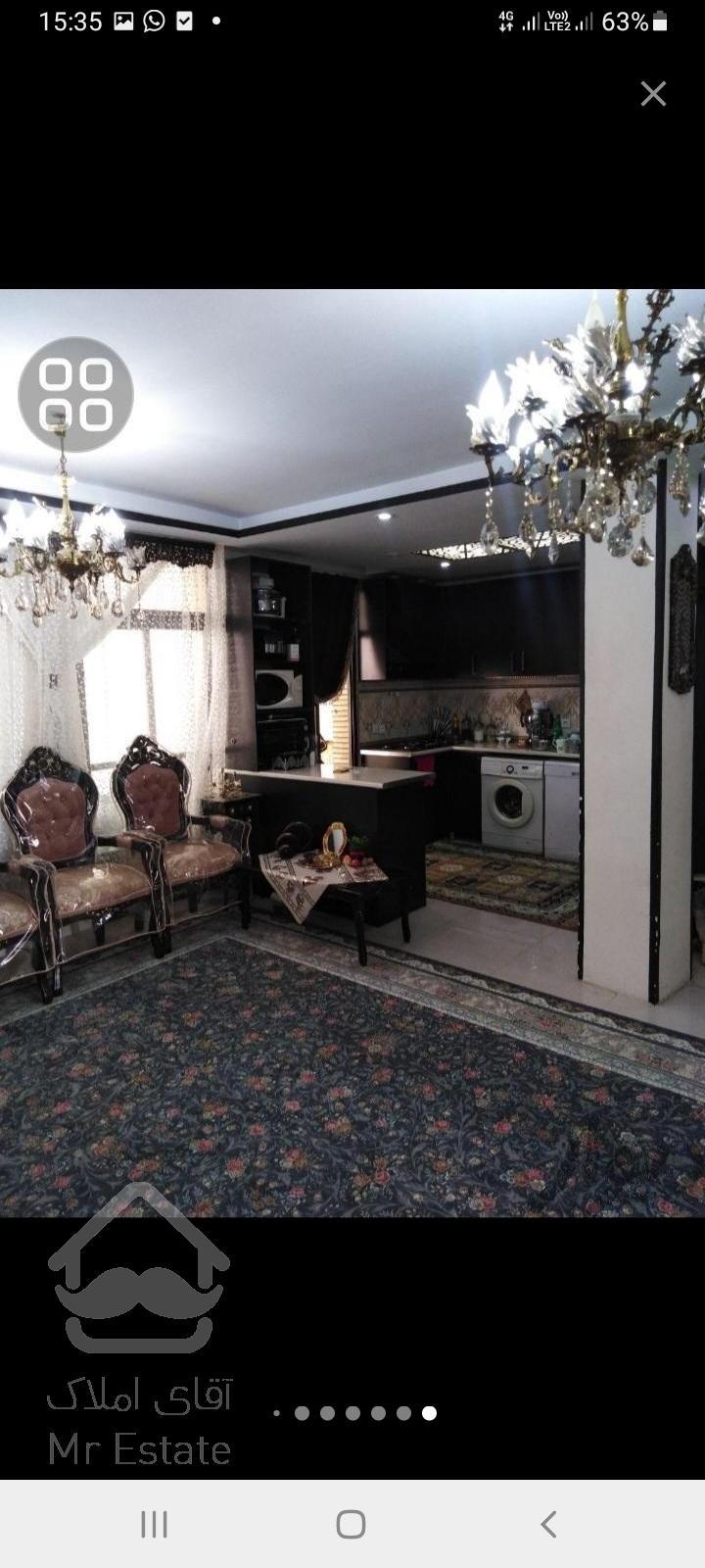 فروش آپارتمان ۱۱۰ متری در شهران دوم غربی فول دو خواب سالن پرده خور