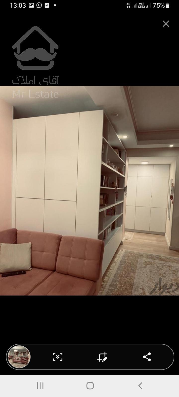 فروش آپارتمان ۹۰ متری در شهران شمالی فول دو خواب سالن پرده خور