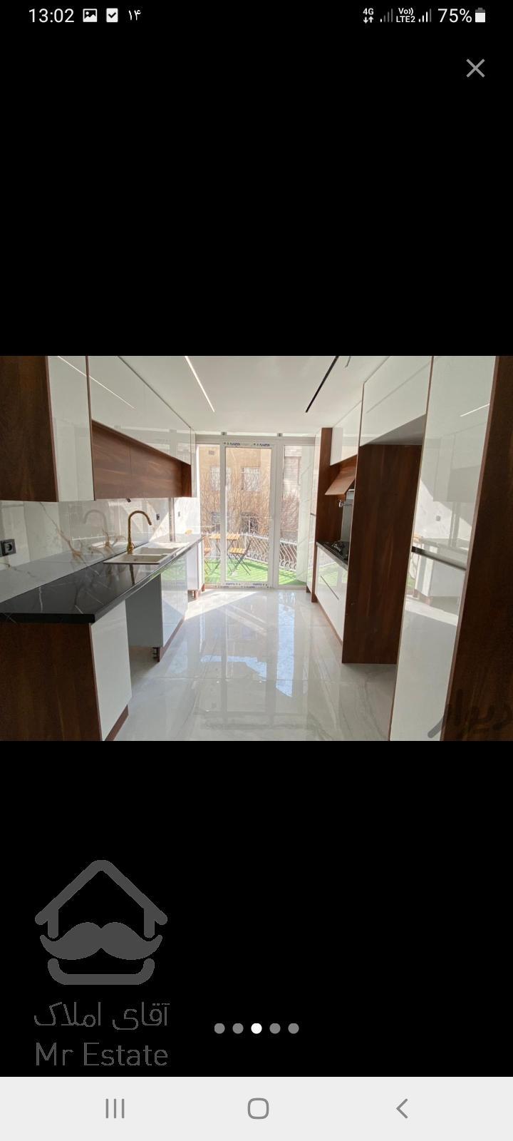 فروش آپارتمان ۱۱۰ متری در سازمان برنامه شمالی فول دو خواب سالن پرده خور