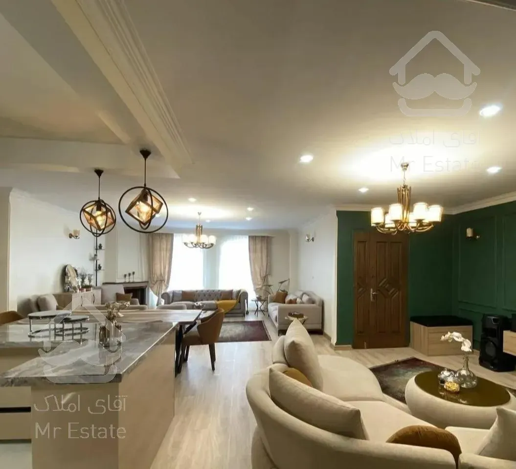 ۹۰ متر/دو خواب/سالن پرده خور/سردار شمال