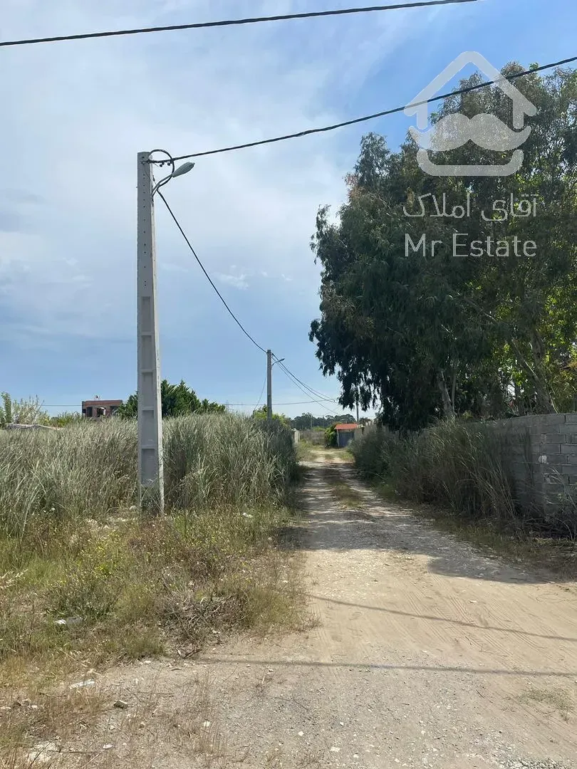 ۵۰۰ متر زمین ۲ بر شهرک (پلاک ۱ یک)دریا ساحل خصوصی