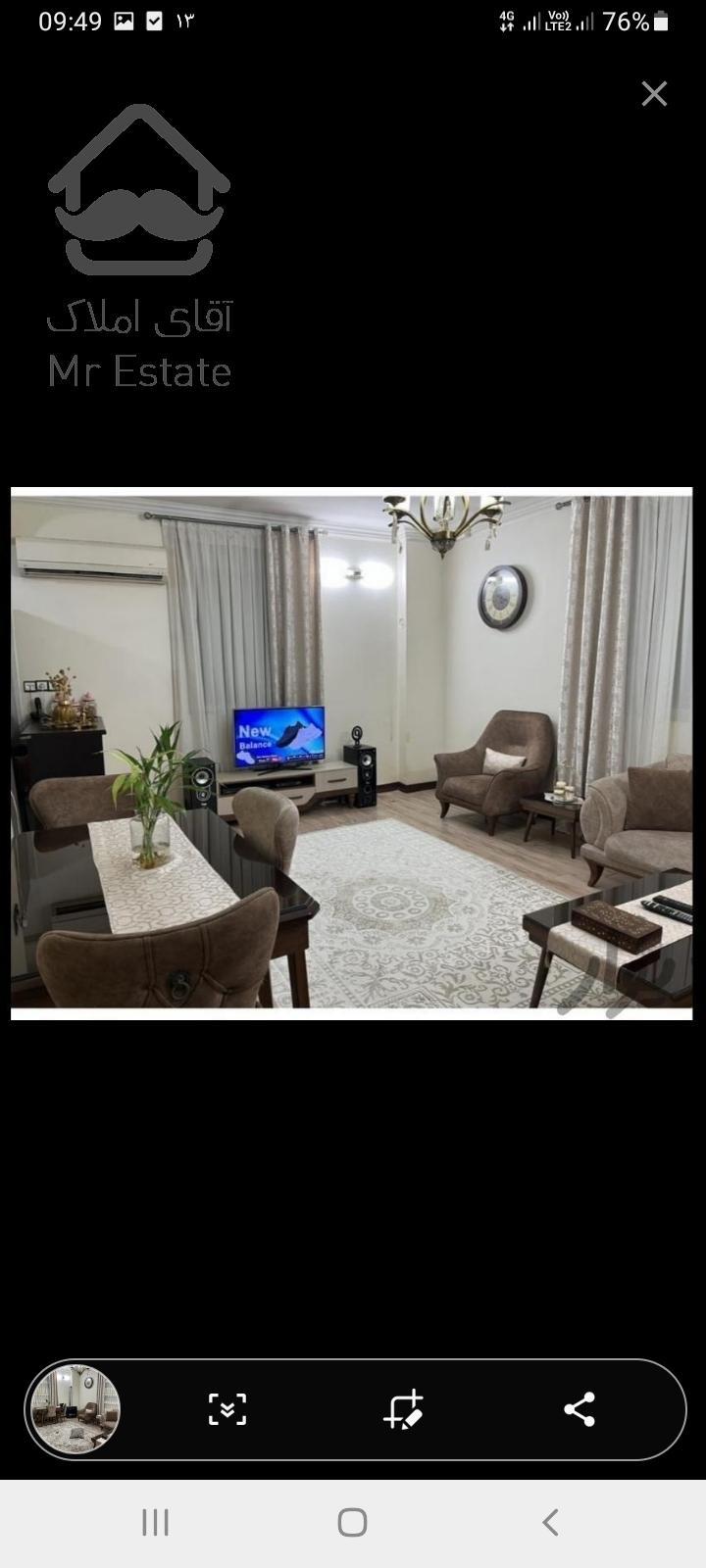 فروش آپارتمان ۱۰۲ متری در شهران جنوبی فول دو خواب سالن پرده خور