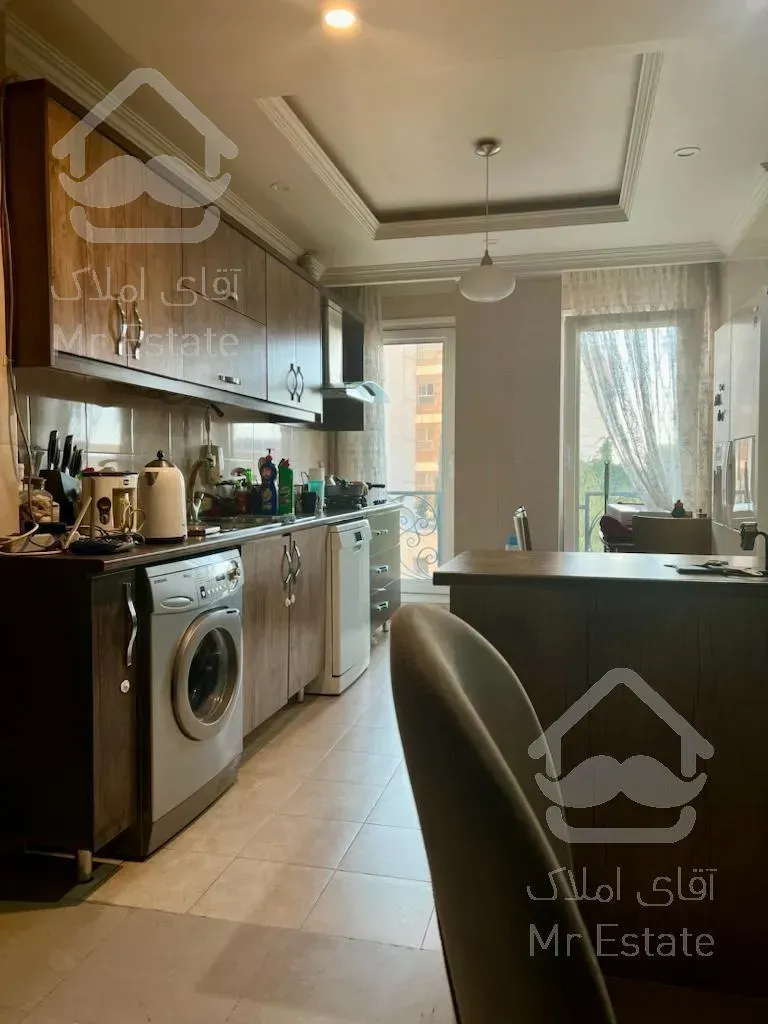 ۸۵ متر ۲ خواب فول امکانات  سالن پرده خور