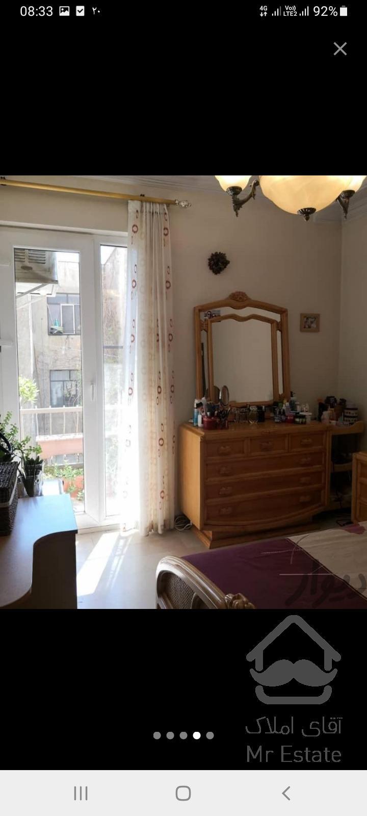 فروش آپارتمان ۹۵ متری در شهران جنوبی فول دو خواب سالن پرده خور