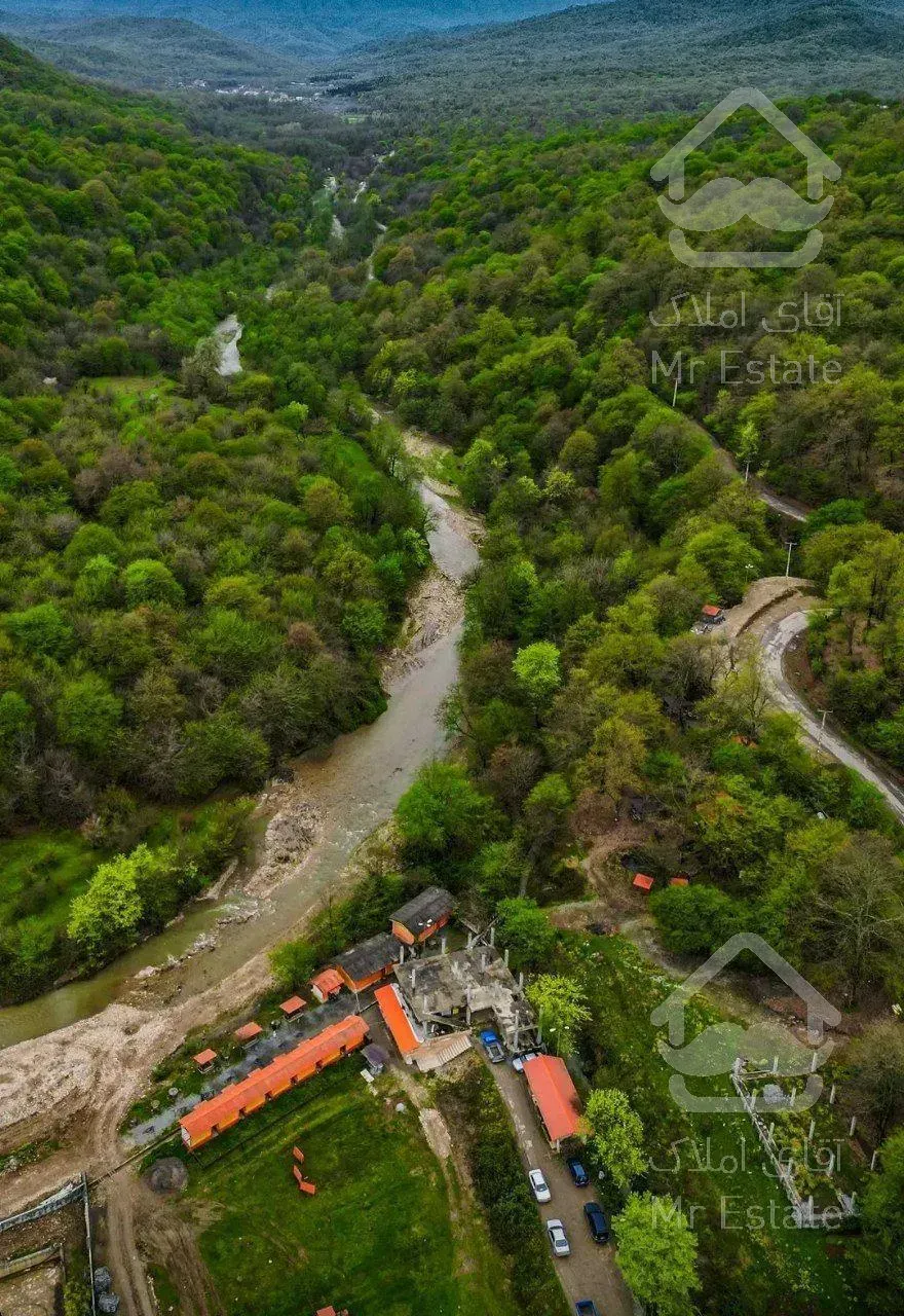 زمین منطقه توریستی بلیران آمل، ویو جنگل و رودخانه