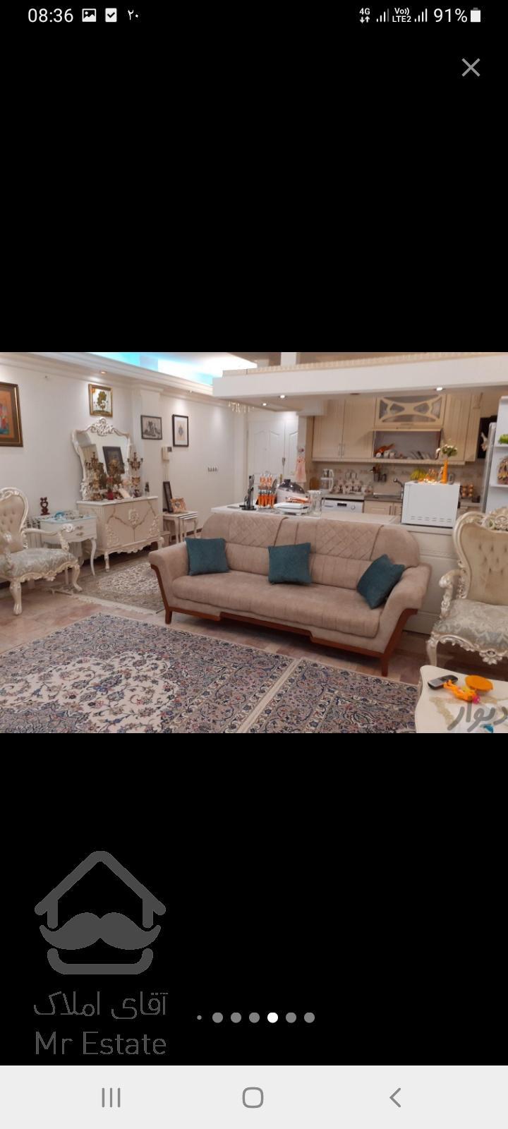 فروش آپارتمان ۹۳ متری در جنت آباد مرکزی فول دو خواب سالن پرده خور