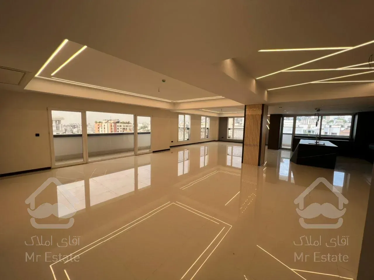 اجاره برج ۳۲۰متر تکواحدی طبقه آخر ویو سطح شهر فول مشاعات