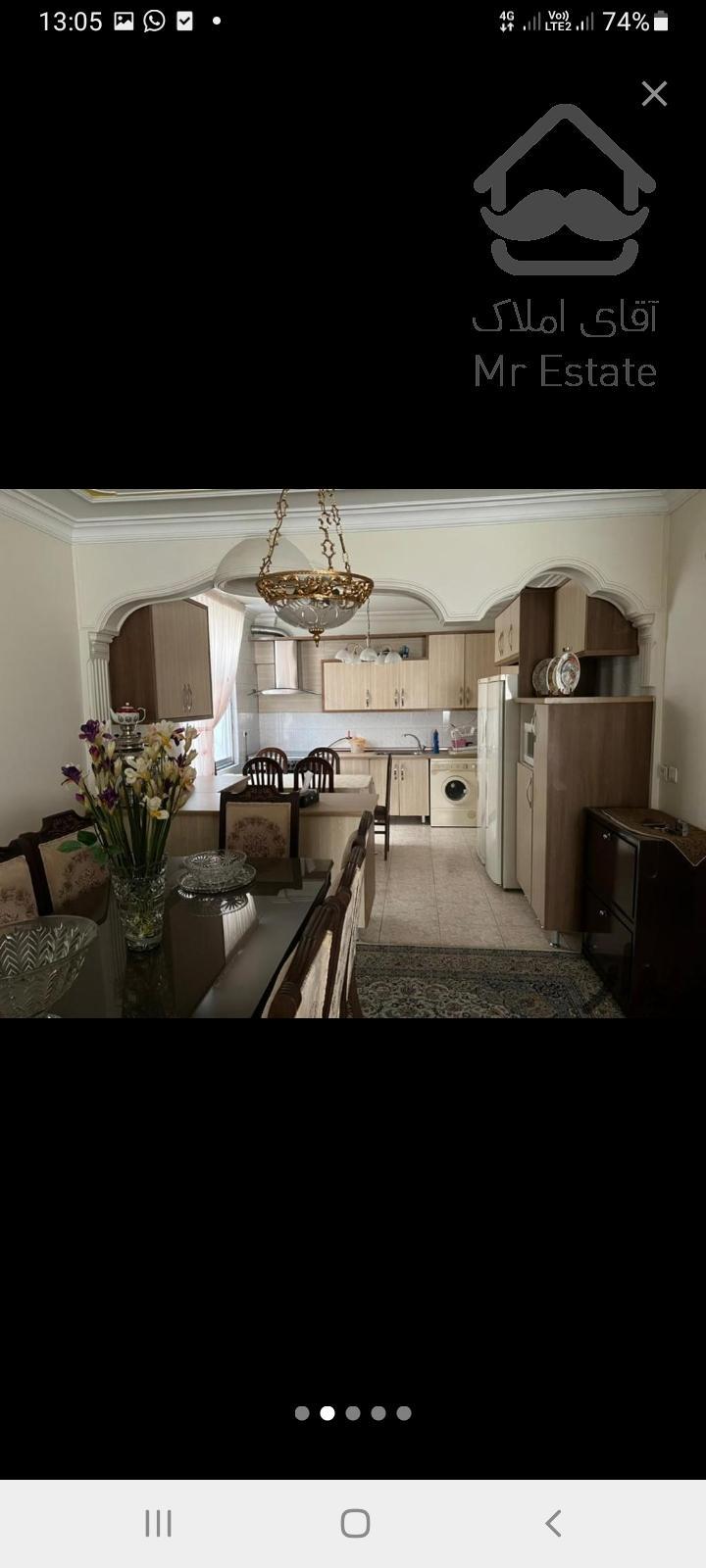 فروش آپارتمان ۹۰ متری در جنت آباد شمالی فول دو خواب سالن پرده خور