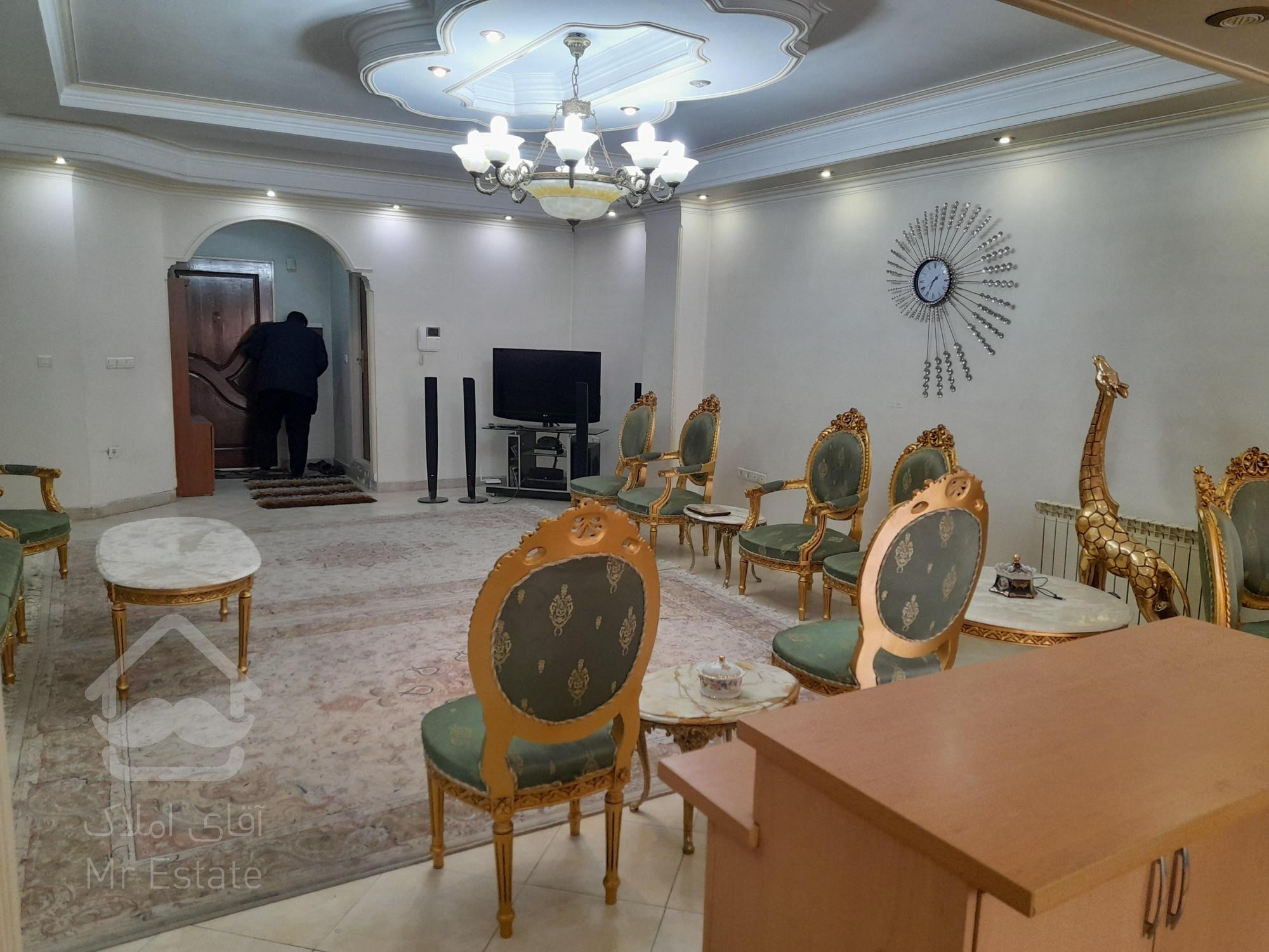 فروش آپارتمان ۱۲۰ متری در جنت اباد شمالی فول دو خواب غرق در نور