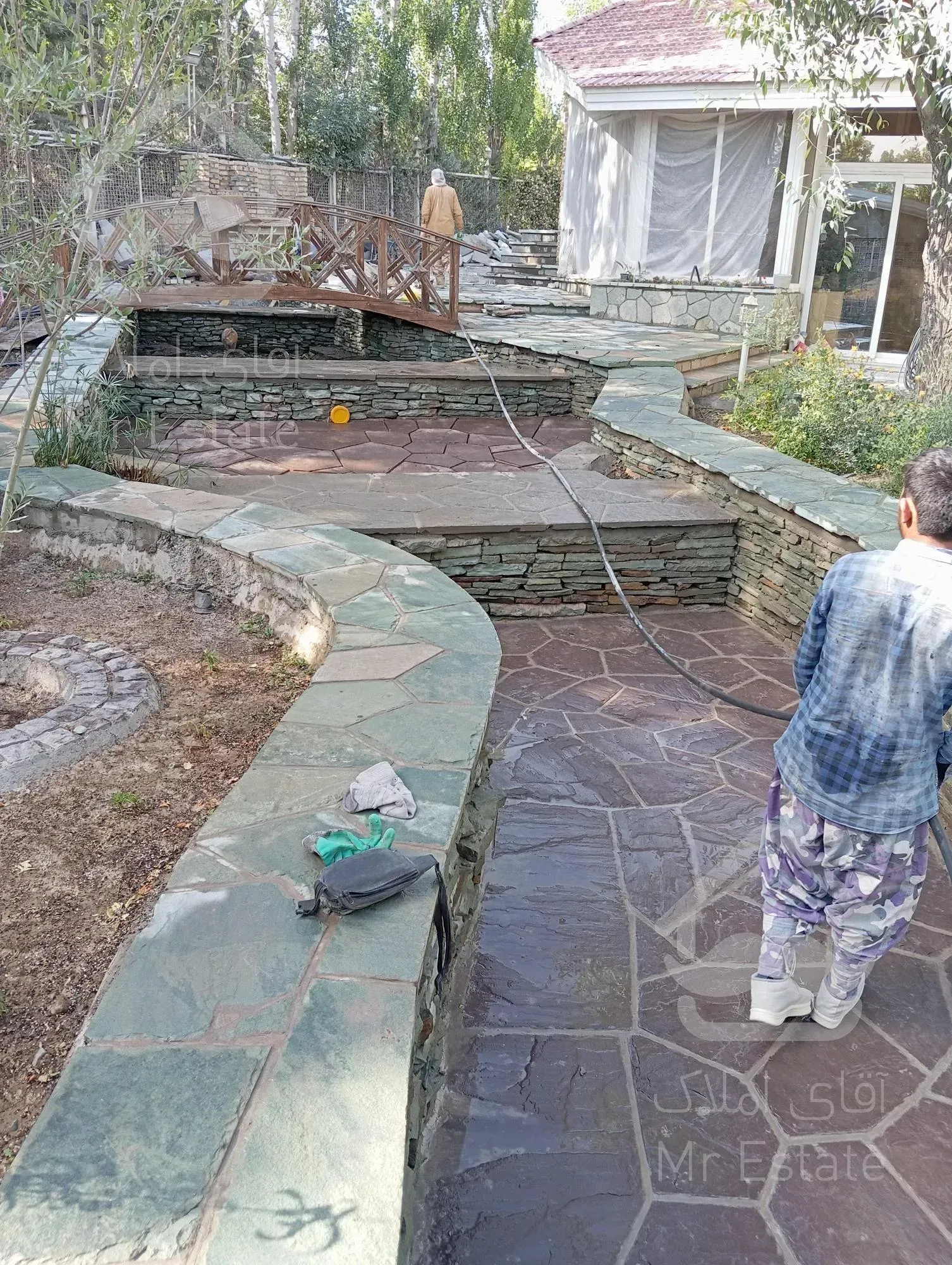 اجرای سنگ لاشه سنگ مالون رشیدی در تهران دماوند