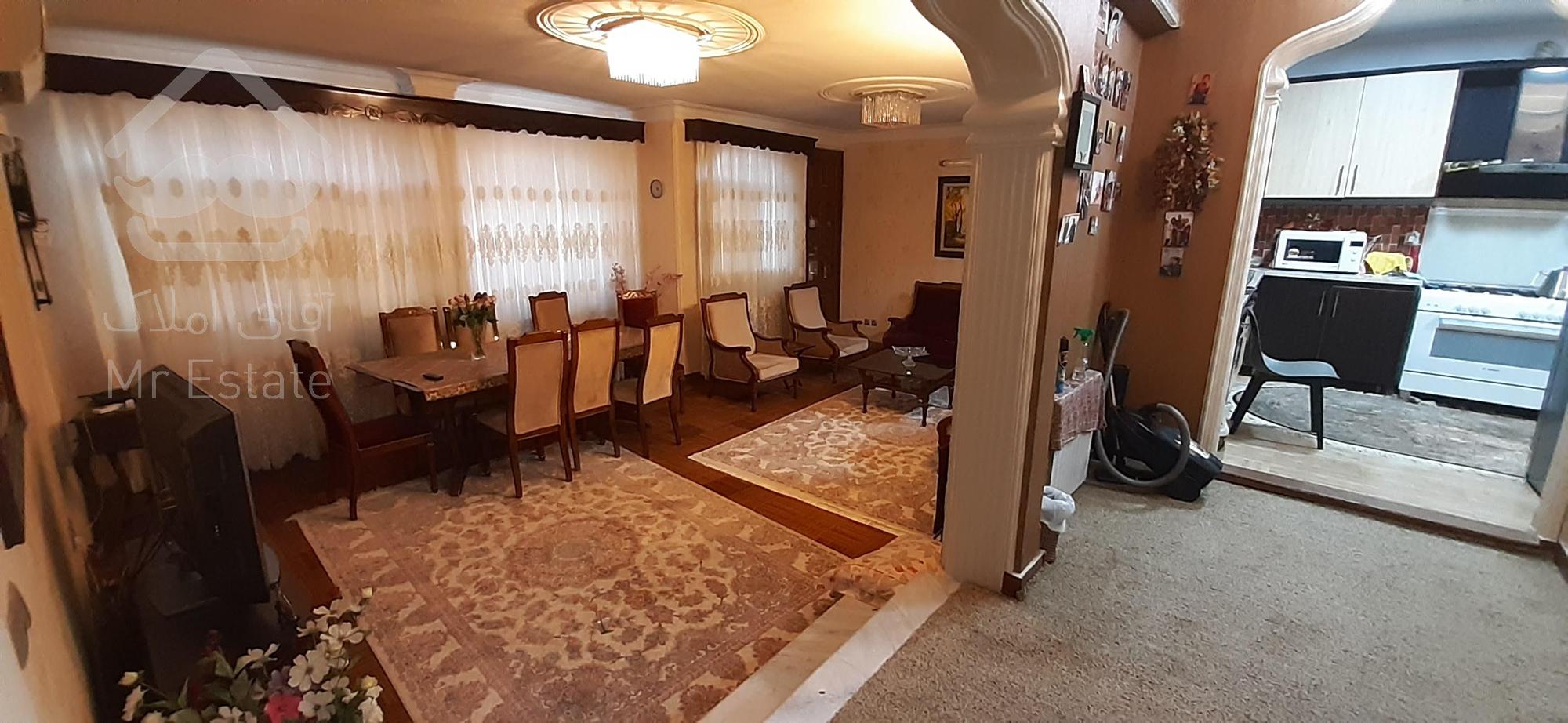 فروش آپارتمان ۹۰‌متری در جنت آباد مرکزی فول دو خواب سالن پرده خور