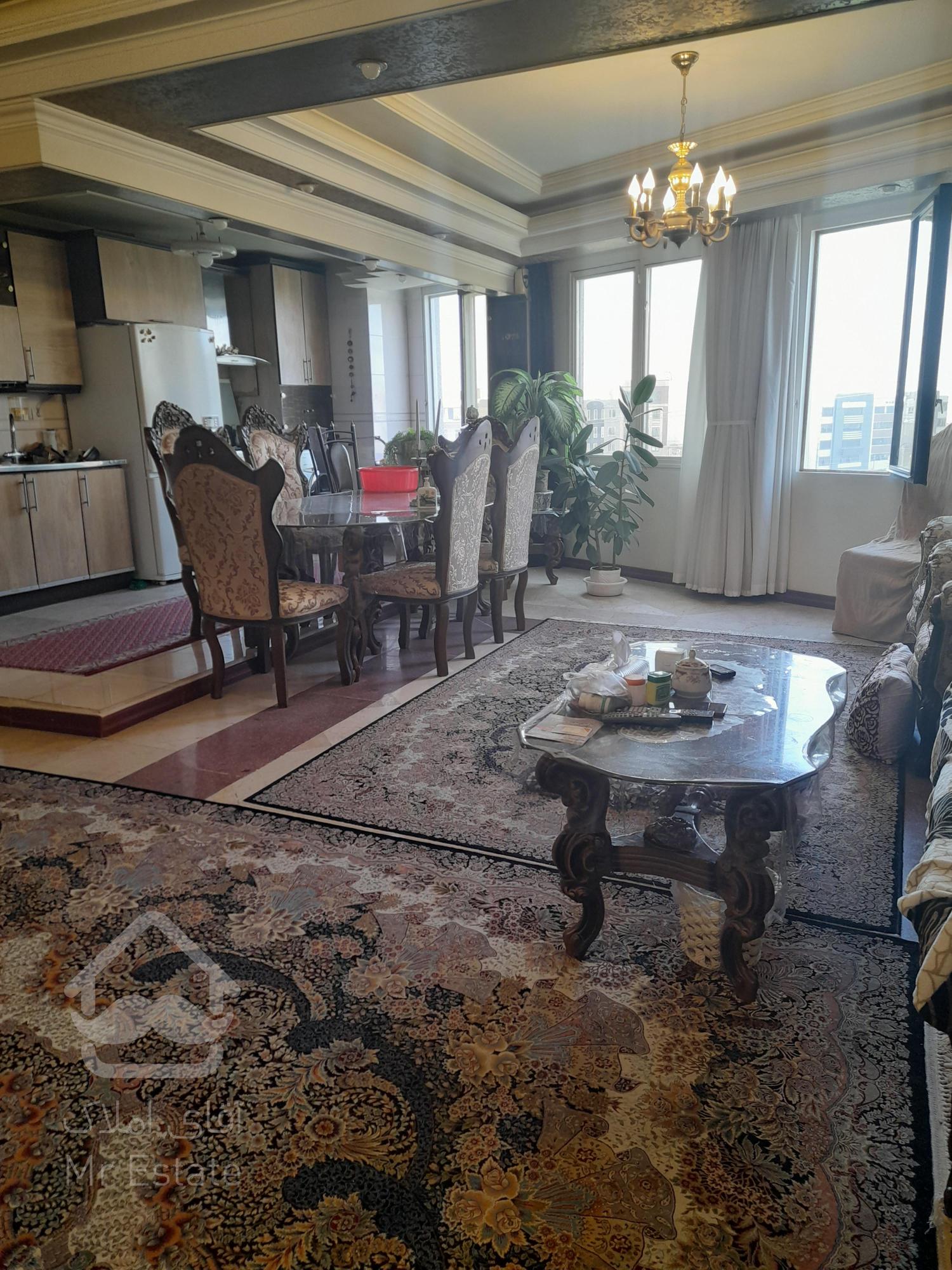 فروش آپارتمان ۸۸ متری در جنت آباد شمالی فول دووخواب سالن پرده خور