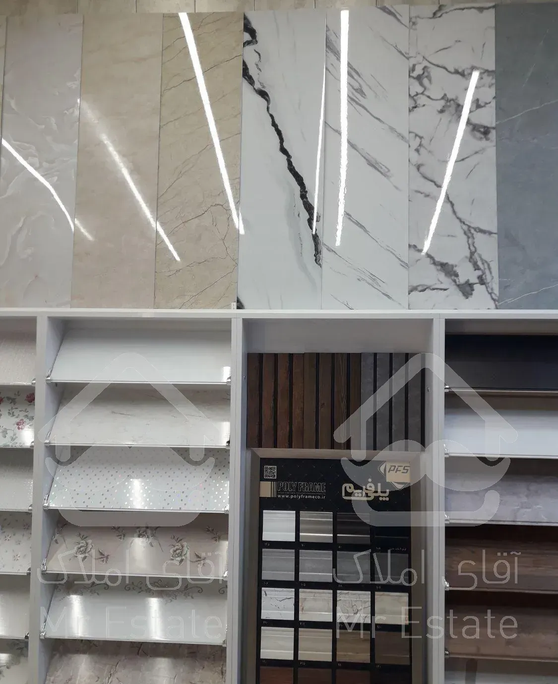 انواع ماربل شیت پارکت کاغذ دیواری وترموال وترموود