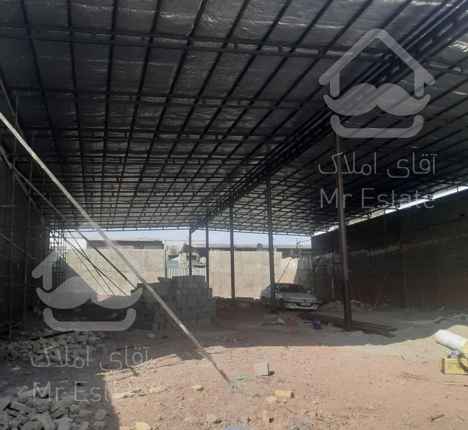 اجرایه شیروانی سقف هایه شیبدارو ساده پوشش سقف سوله