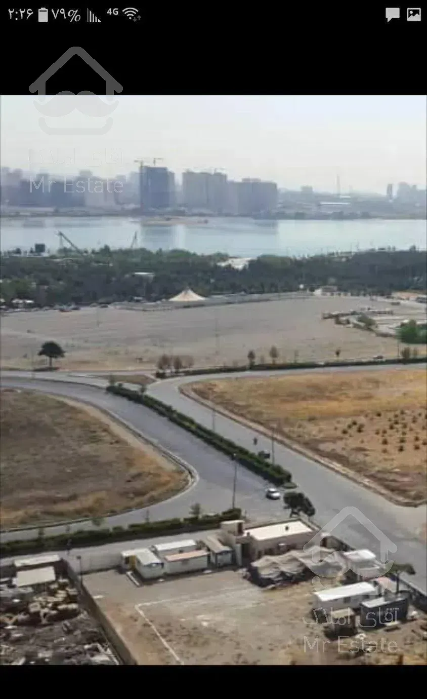 135 متری 3خوابه طبقه آخر برج  ویو دریاچه