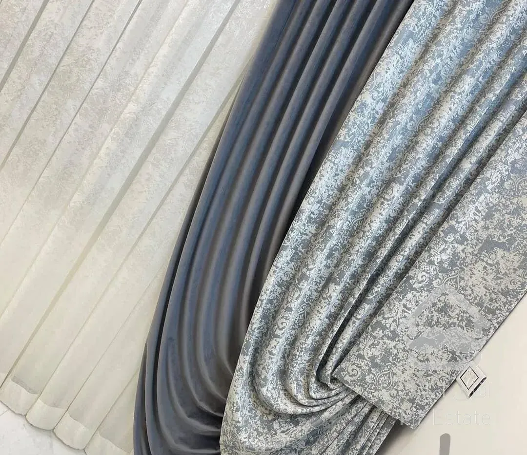 پارچه پرده سلطنتی دوخت پانچ نصاب پرده نصب پرده