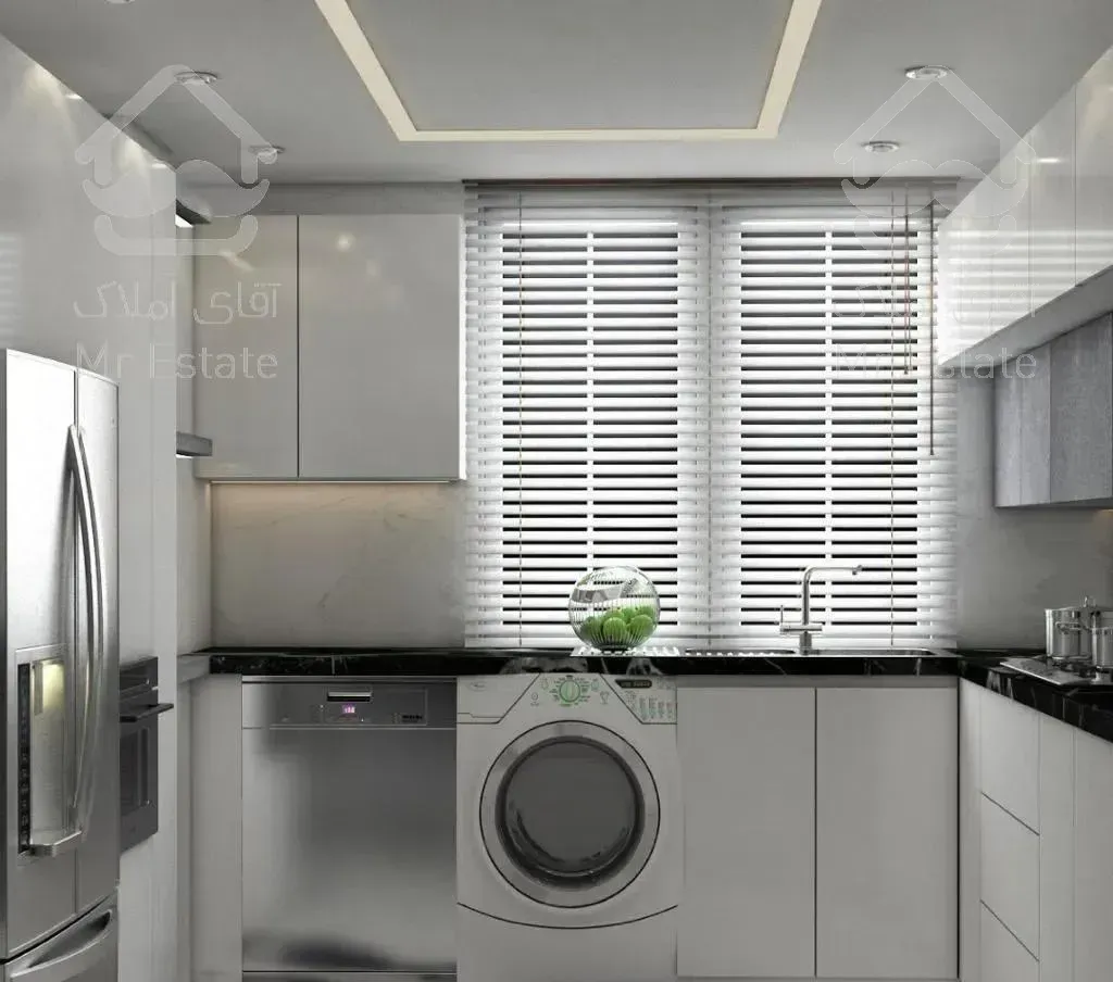 ۱۱۰ متر ۲ خواب/یکساله/رو به آفتاب/سالن پرده خور