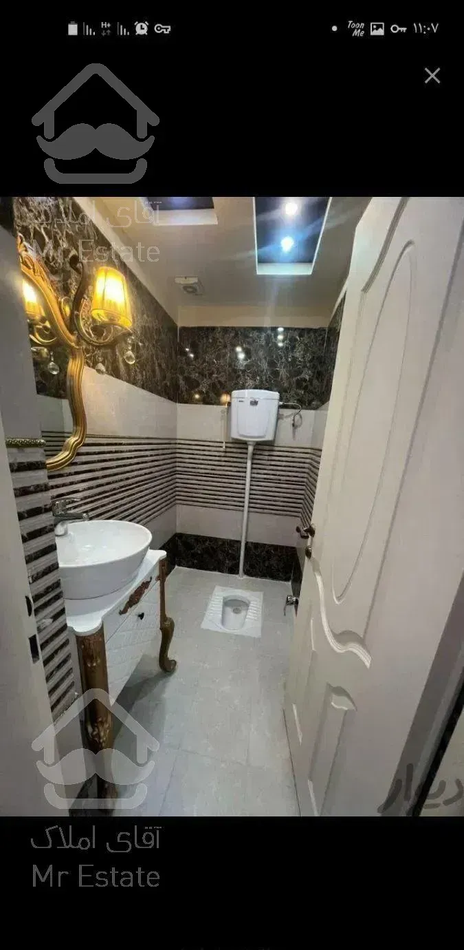 ۸۲ متر دوخواب سالن پرده خور