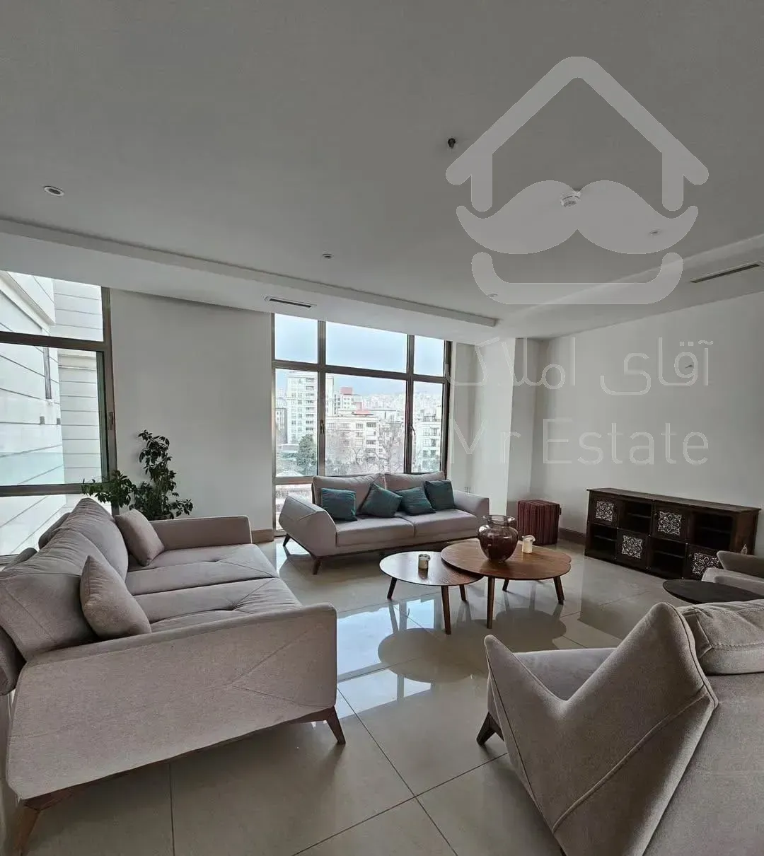 ۲۸۰متر نیاوران ویـو ابدی بدون مشرف مدرن مینیمال