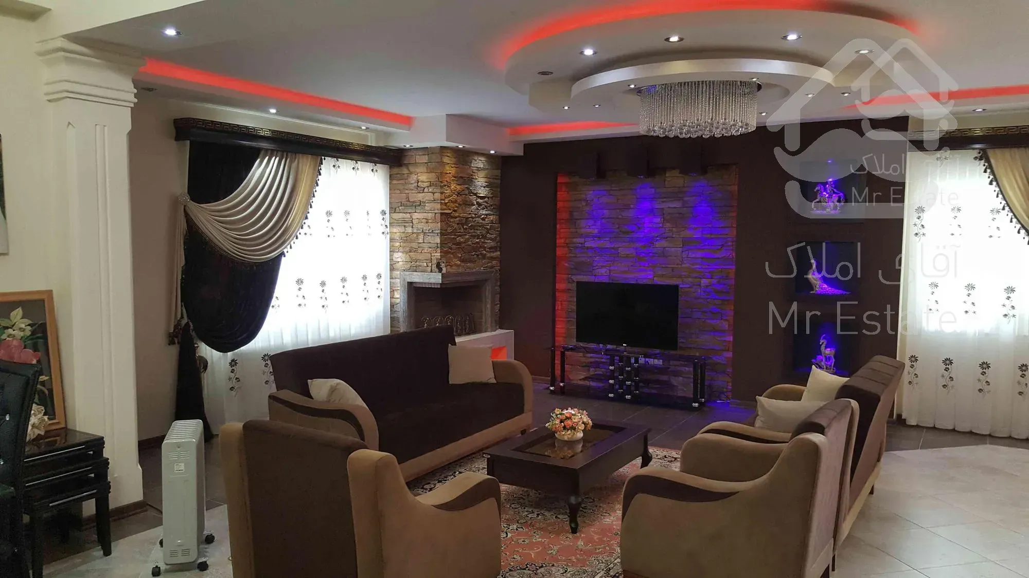 باغ ویلای تریبلکس فول فرنیش در طالب آباد