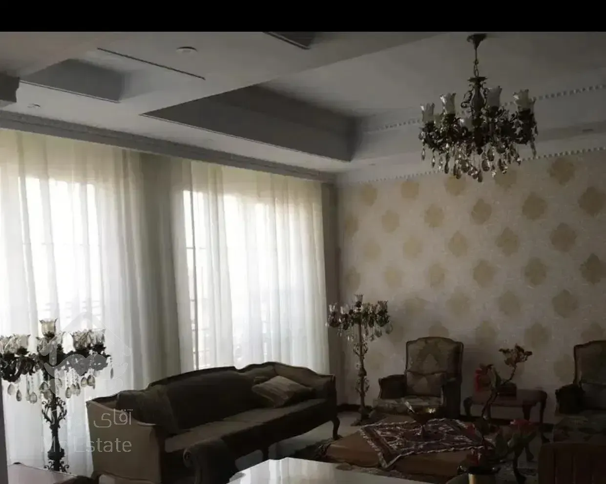 ۹۵متر دوخواب سالن پرده خور فول امکانات