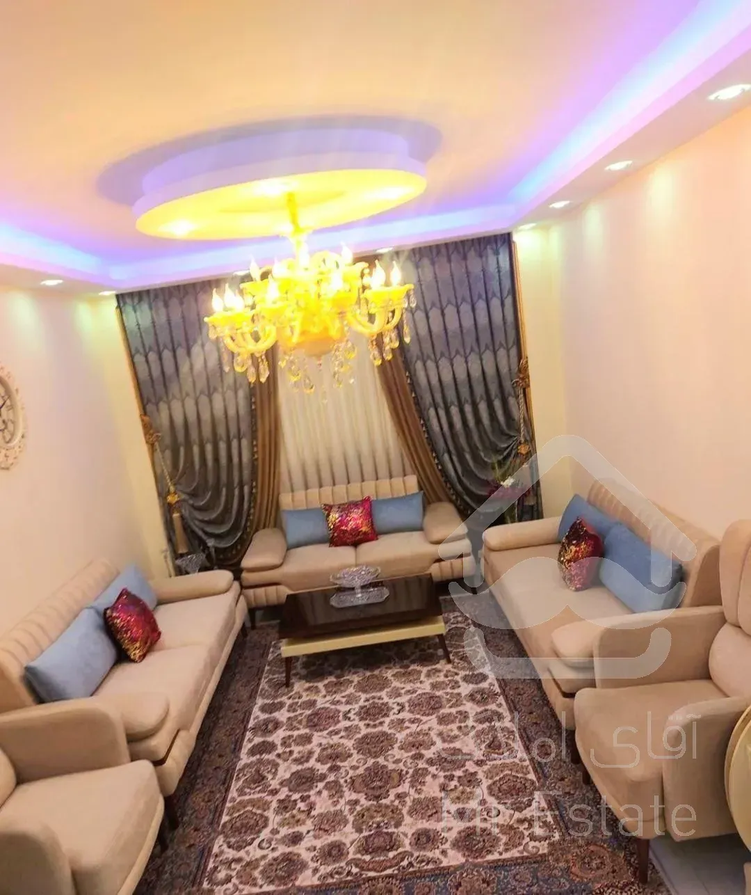 57مترغرق نور فول نوساز شده/سالن پرده خور/بالا امام