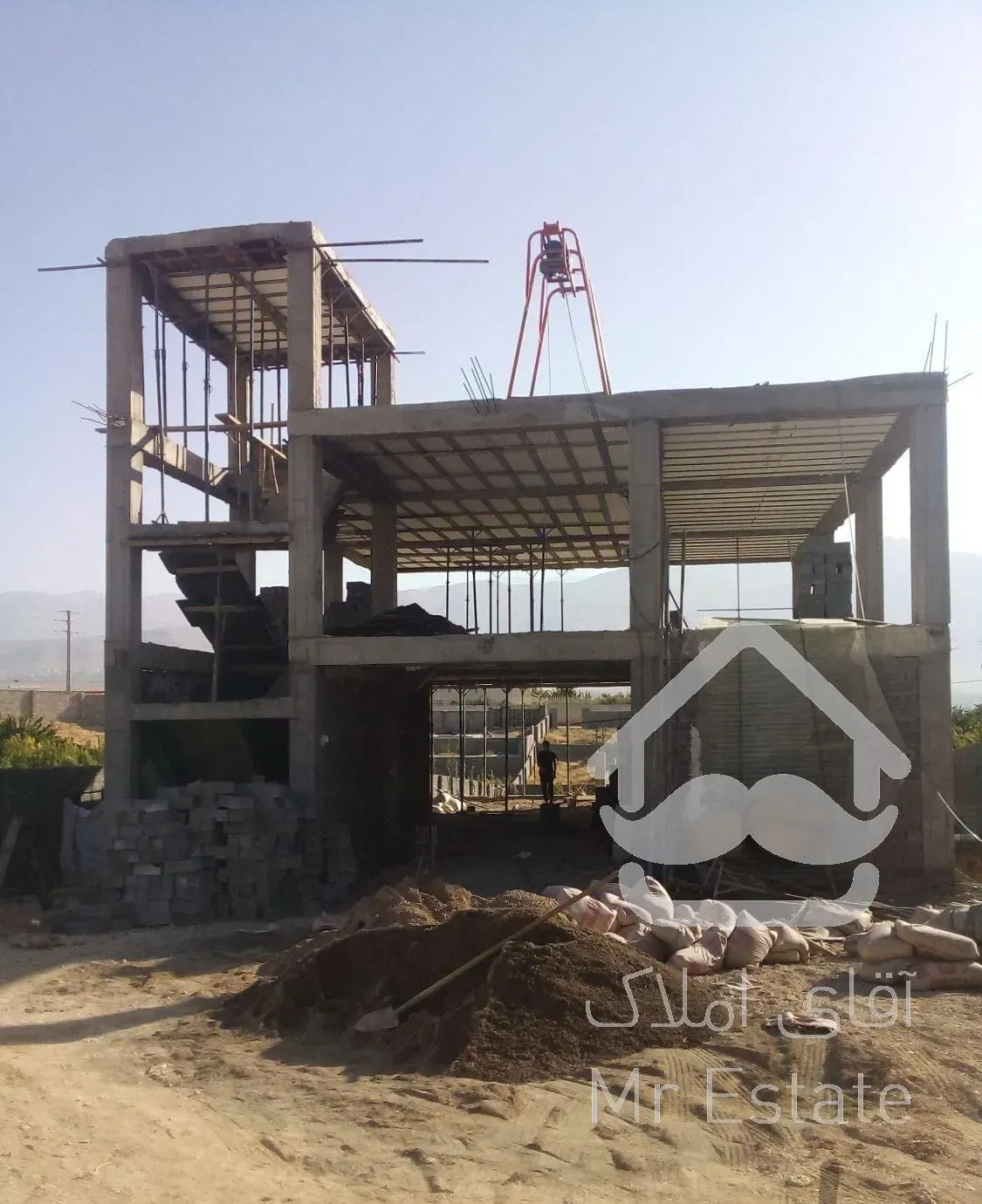 استخر . اجرای سقف. پیمانکاری ساختمان.  آرموتوربند