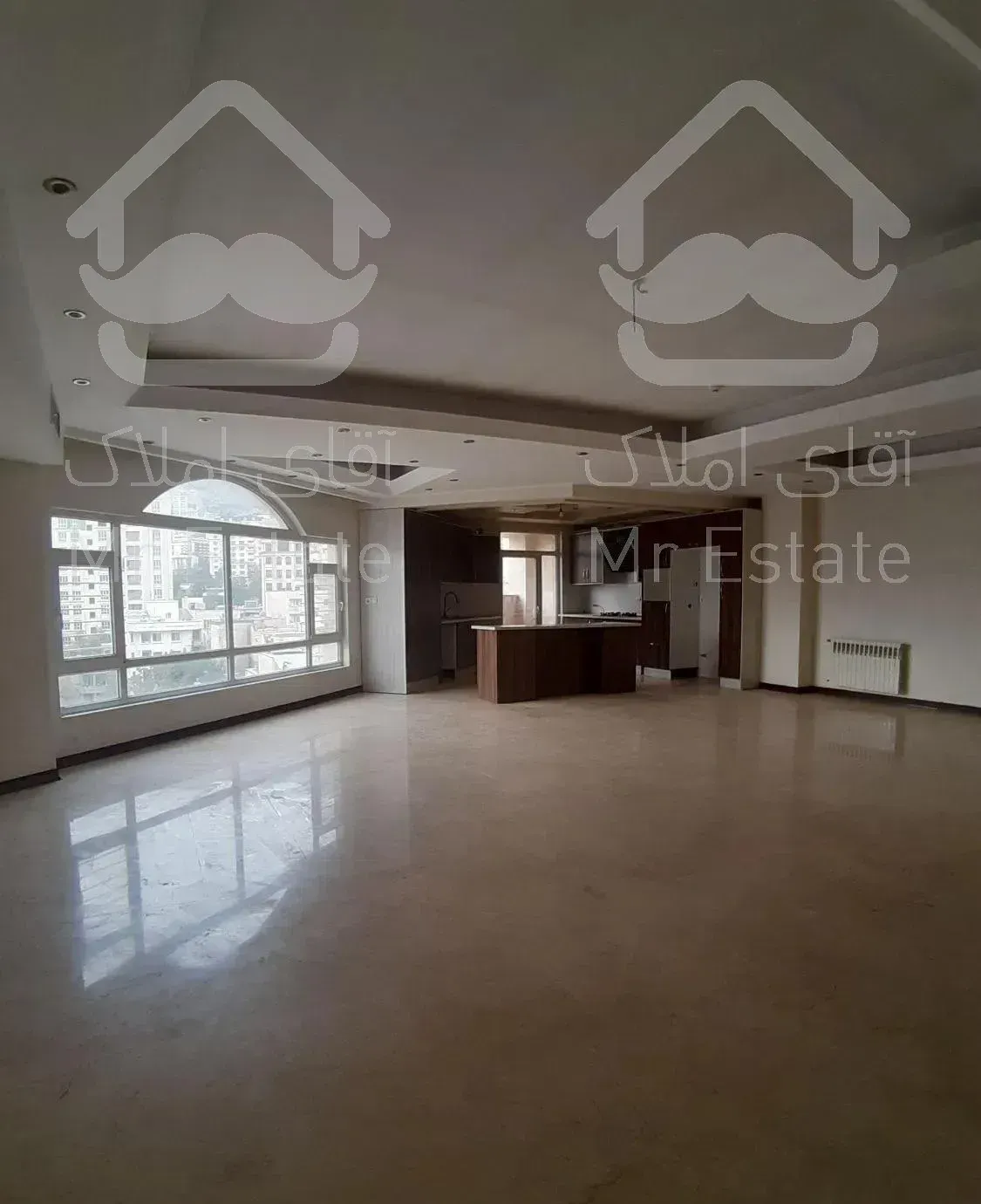 فرمانیه غربی ۱۶۰متر ۳خواب . تک واحدی . ویودار