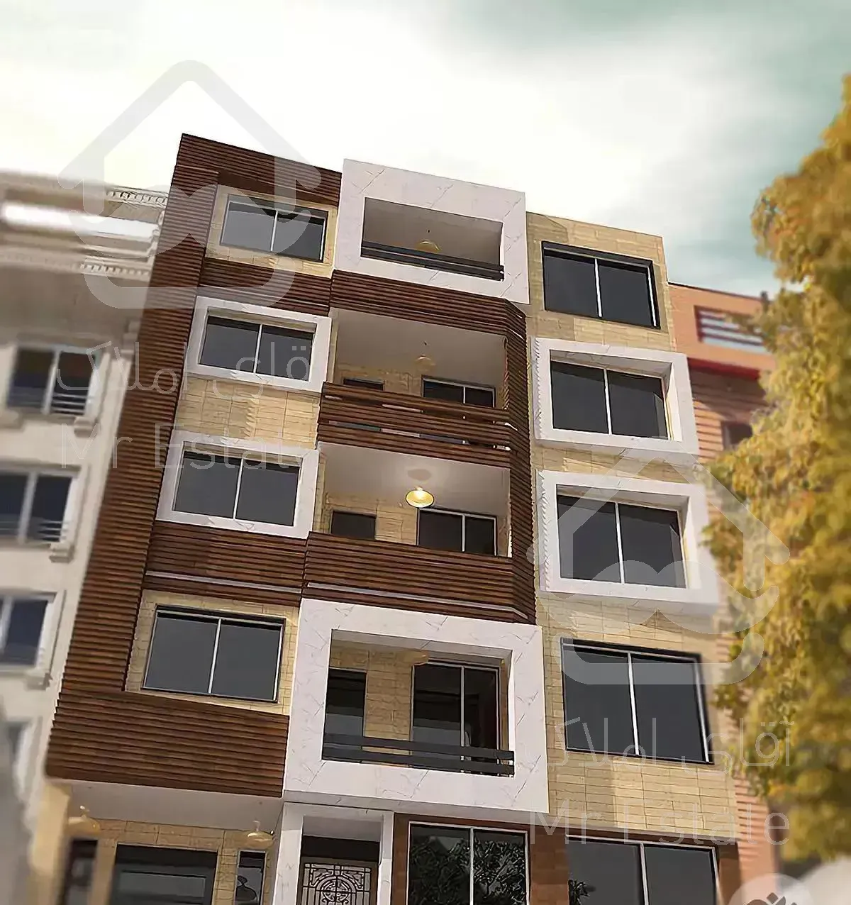 اپارتمان سه خواب ۱۶۵متر معالی اباد