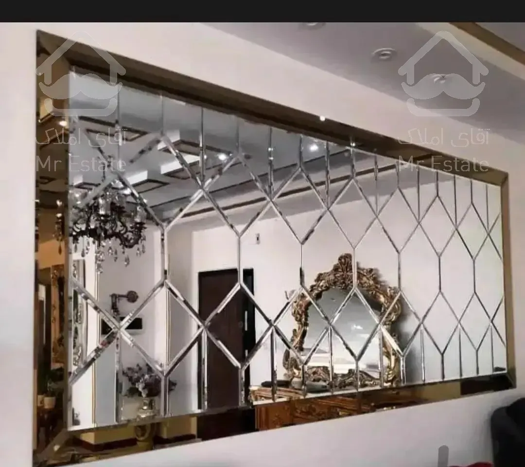 شیشه بری آیینه پازل دو جداره سیار پارتیشن سندبلاست