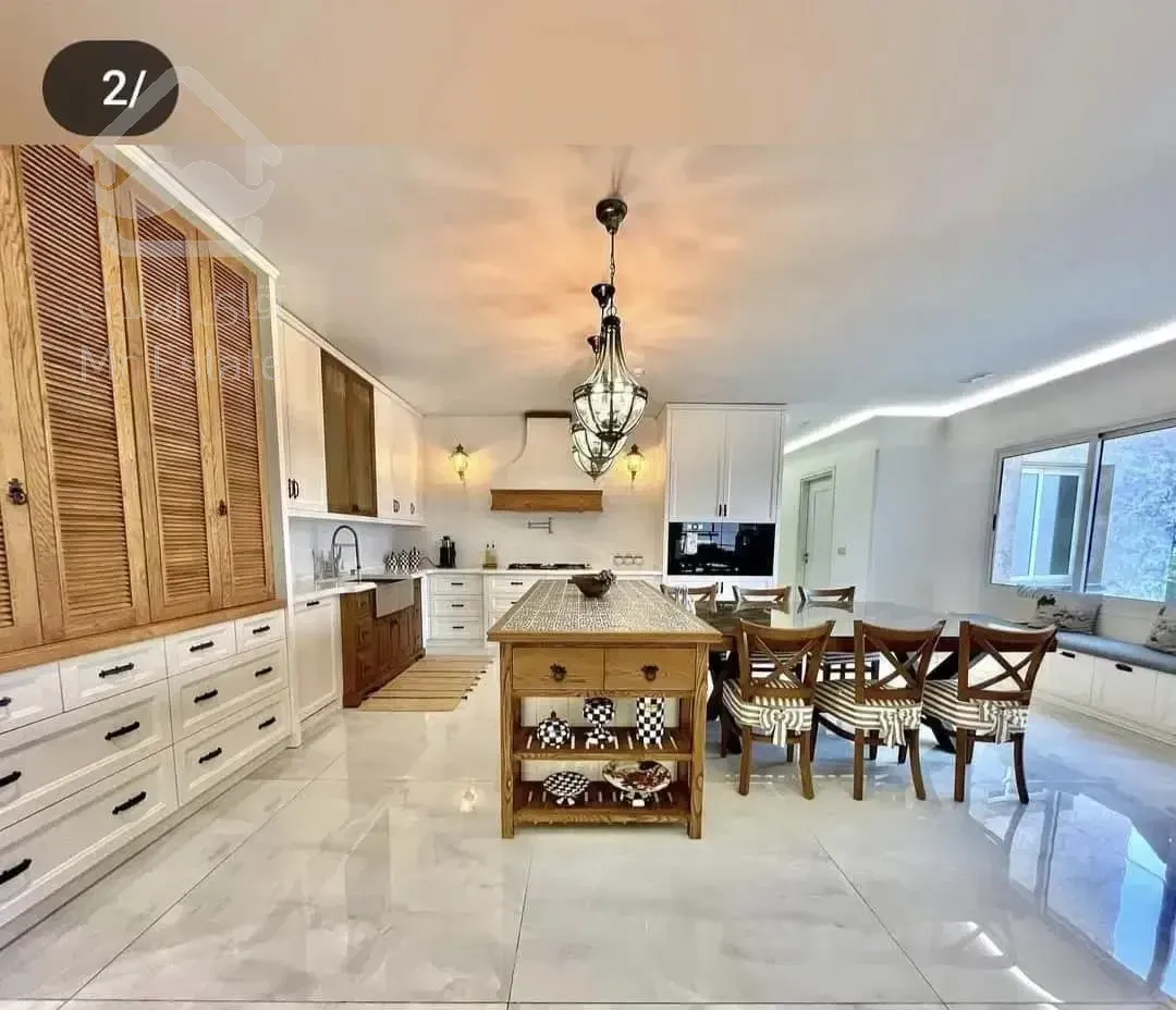 زعفرانیه۲۰۵متر۳خواب پلان تفکیکی تراس قابل چیدمان