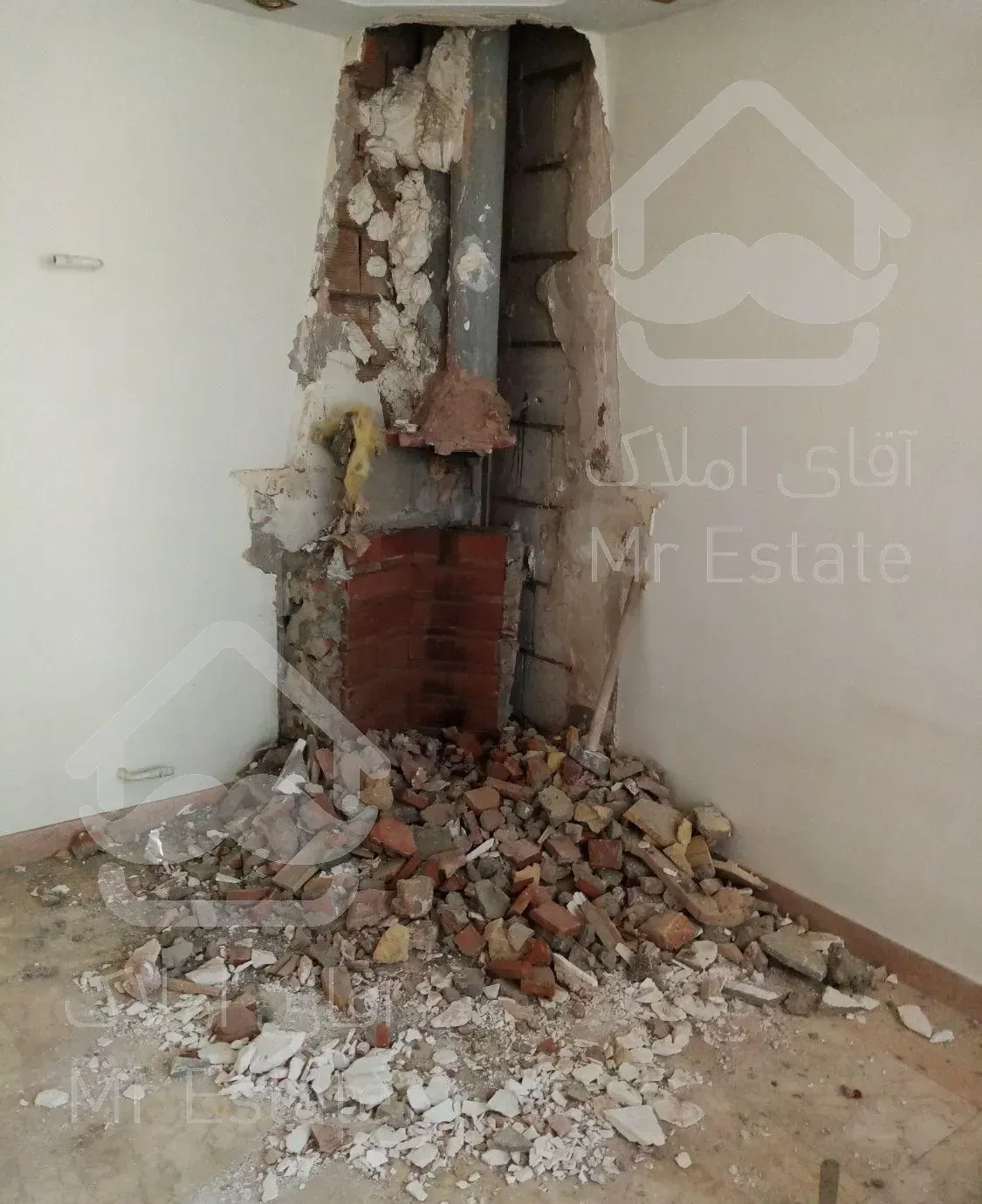 گچکاری تخریب شومینه ارک اپن بنایی پنل گچی