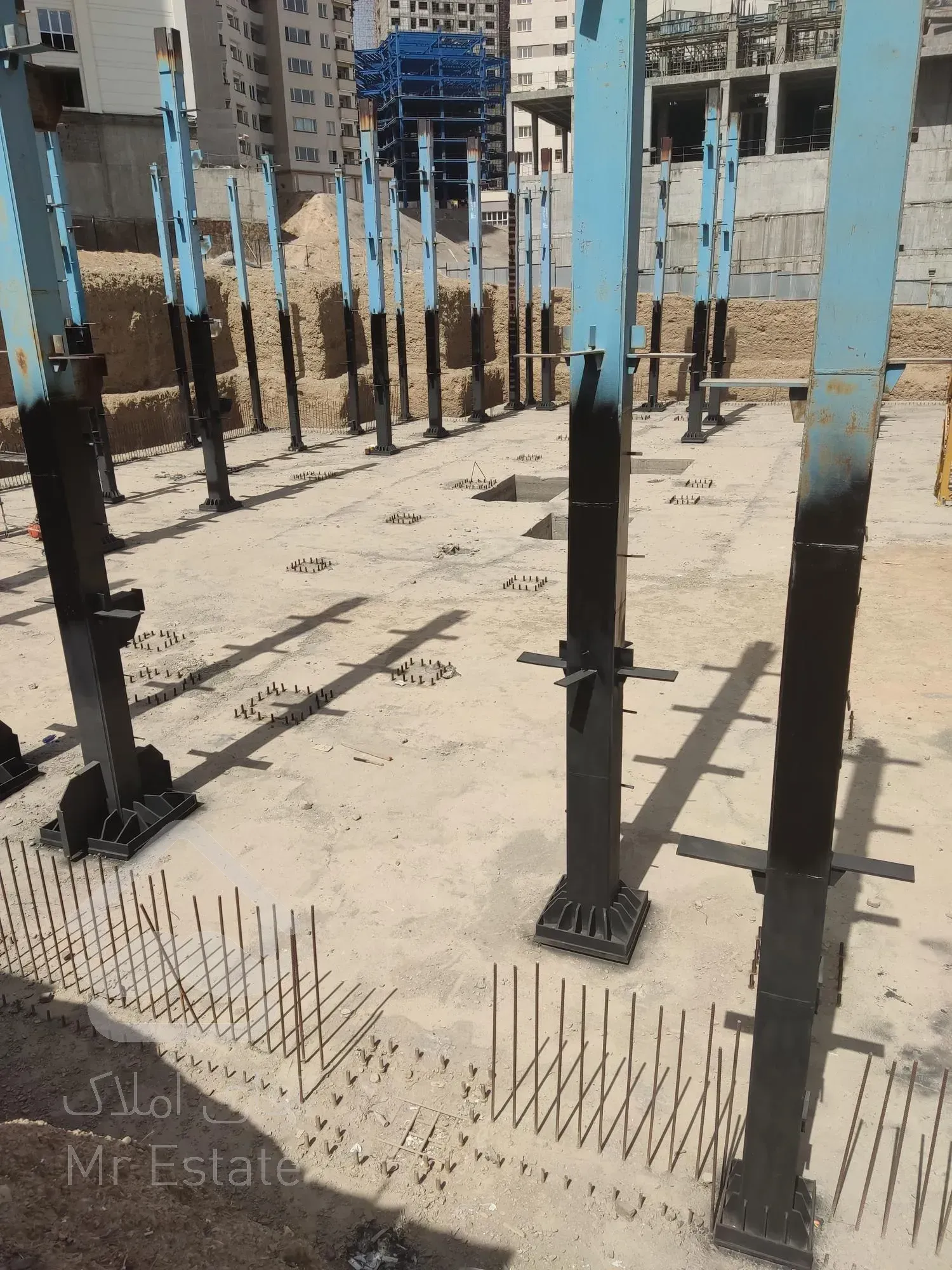 پیش خرید پروژه منطقه ۲۲،مرحله کاری اسکلت