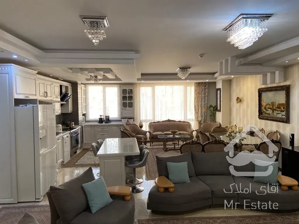 ۱۲۶ متر ۳خوابه ، تکواحدی ، فول امکانات ، جنت آباد جنوبی ، یکساله ، سالن پرده خور