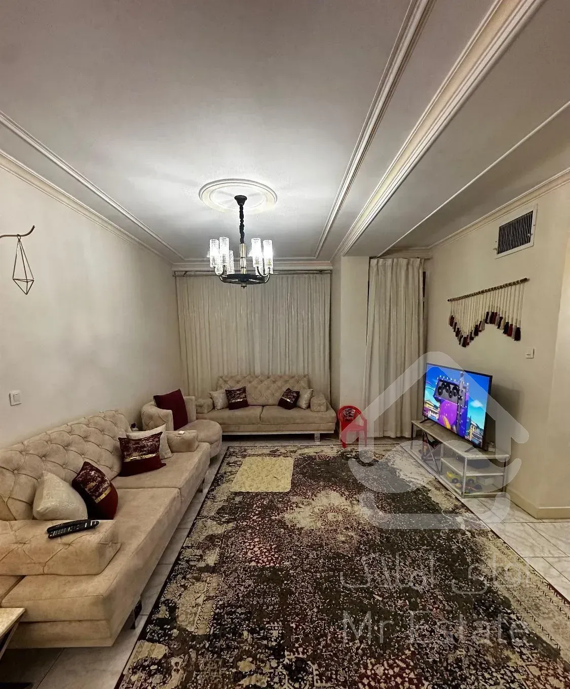 ۵۹ متری دو خواب قلب شهرک سینا فول سالن پرده خور