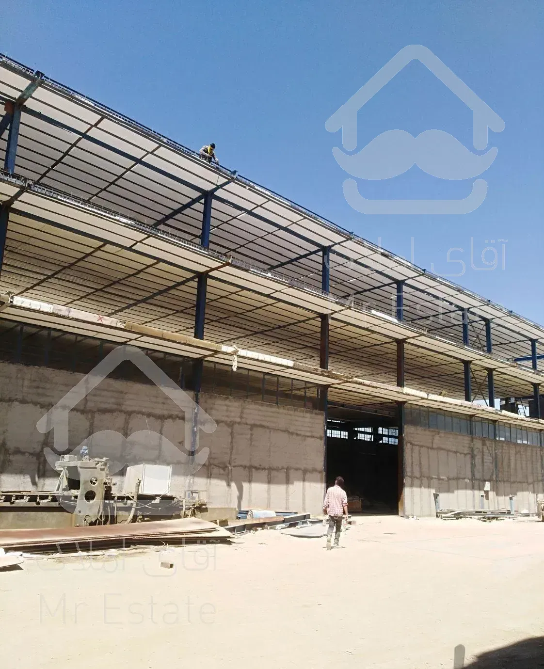 اسکلت فلزی وسازه نگهبان سقف تیرچه کرومیت بتنی