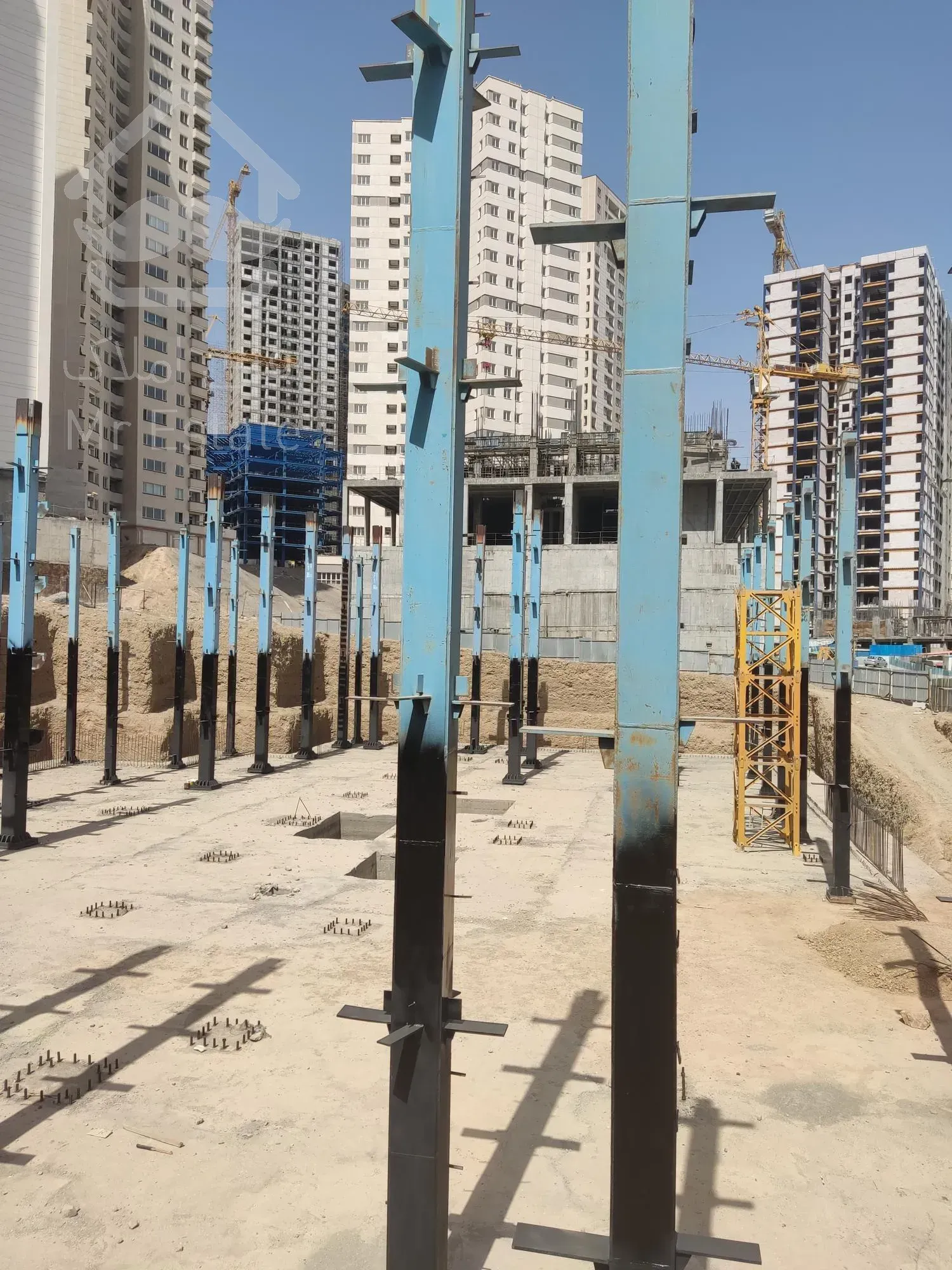 پیش خرید پروژه منطقه ۲۲،مرحله کاری اسکلت