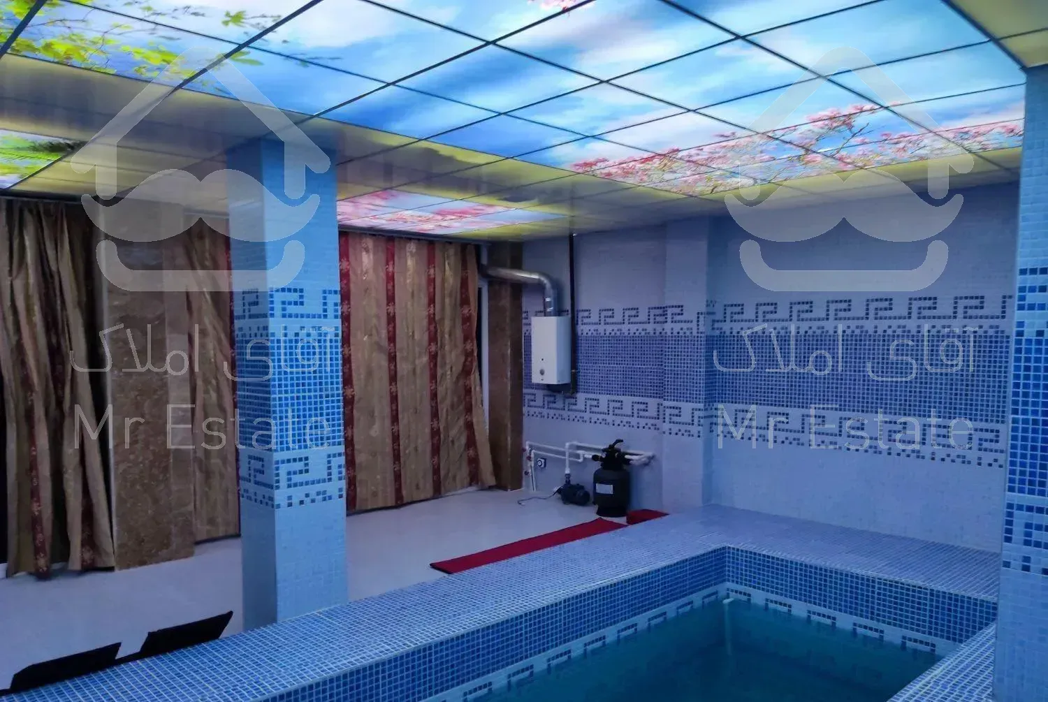 اجاره کاخ ویلای استخر آب گرم چهارفصل دل جنگل شهرکی