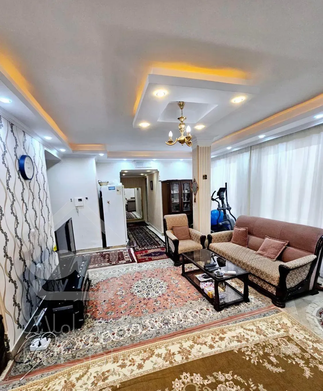 کلیم کاشانی ۱۱۳متر۲خواب نقشه عالی تک واحدی