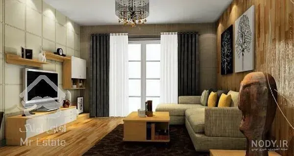 رهن و اجاره آپارتمان 100 متری دریاچه چیتگر سالن بزرگ و نورگیر برجهای ارکیده