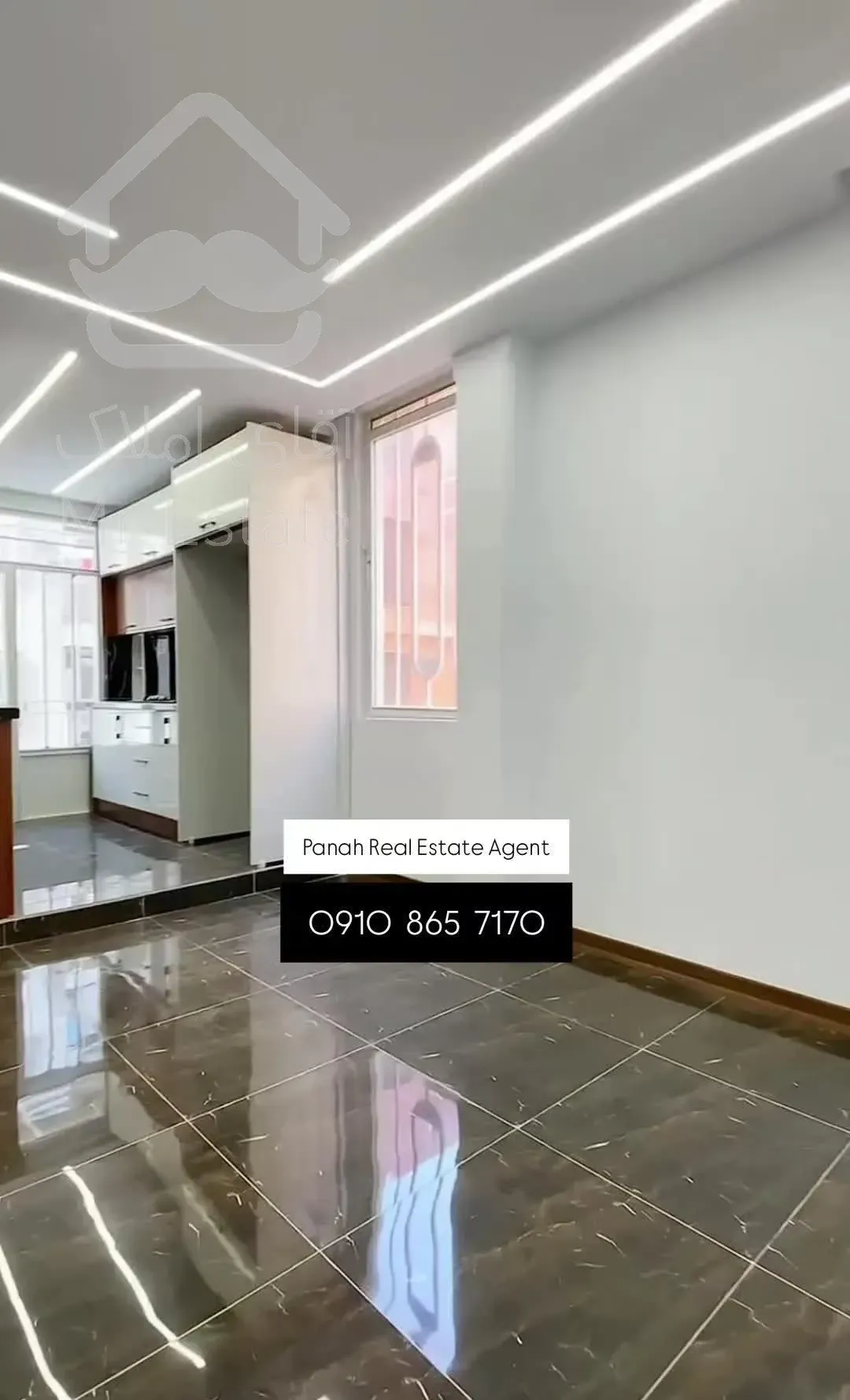 قصر ۵۰متری لوکس/سراسر پنجره و نور/فول دیزاین برند