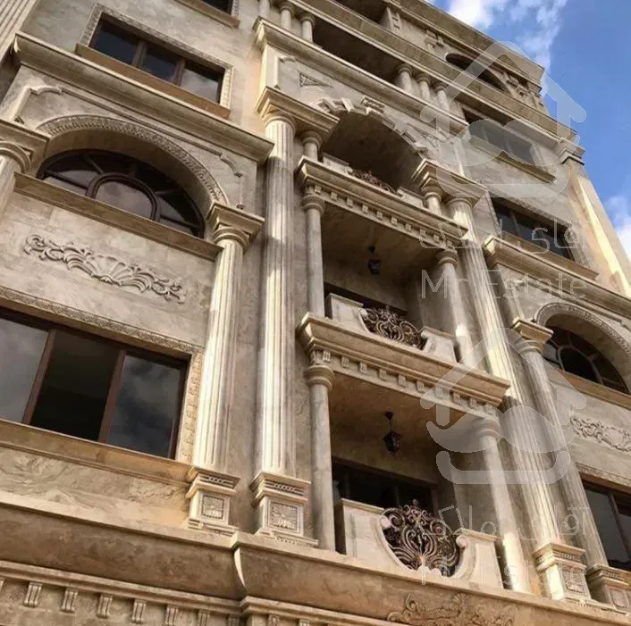 سنگ کار طراحی 3D نما ساختمانی تراورتن