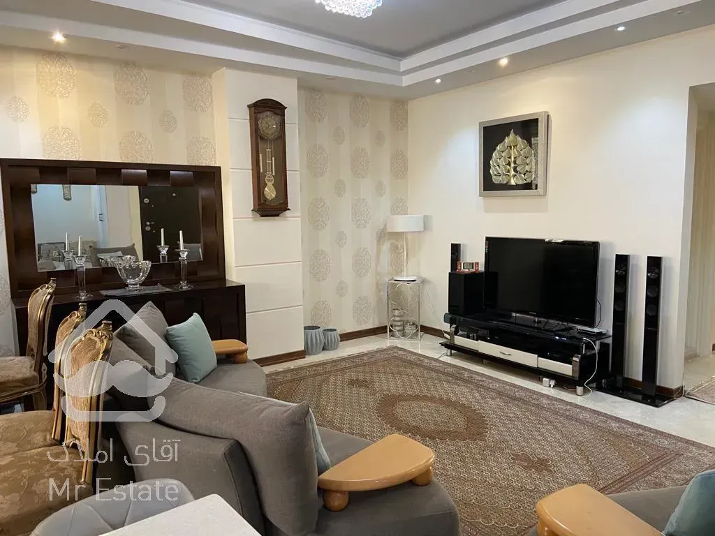 ۱۲۶ متر ۳خوابه ، تکواحدی ، فول امکانات ، جنت آباد جنوبی ، یکساله ، سالن پرده خور