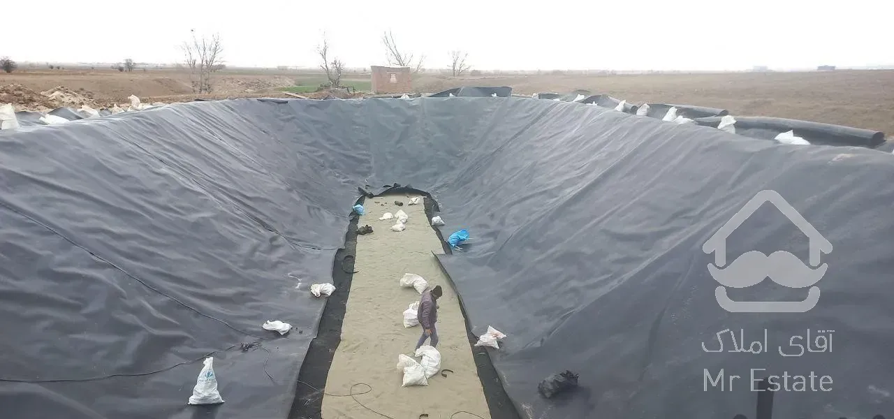 فروش و اجرای استخر کشاورزی با ورق ژئوممبران